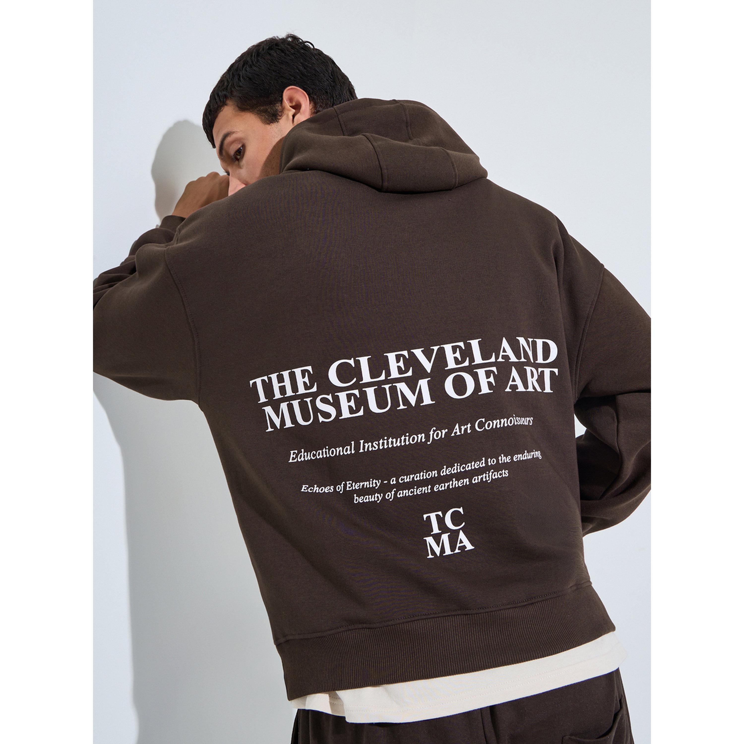 Styli Brwon Slogan Print Oversized Hoodie-men-winterwear-hoodiesandsweatshirts-image-3