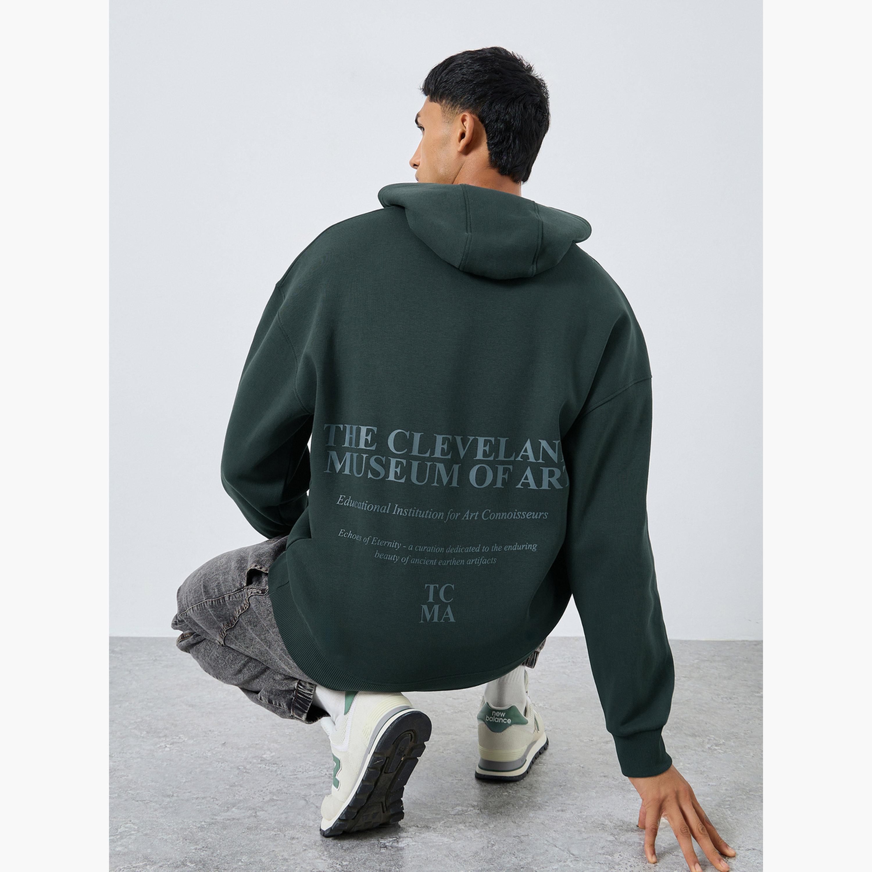 هودي واسع بطبعة كتابة بلون أزرق داكن-men-winterwear-hoodiesandsweatshirts-image-3