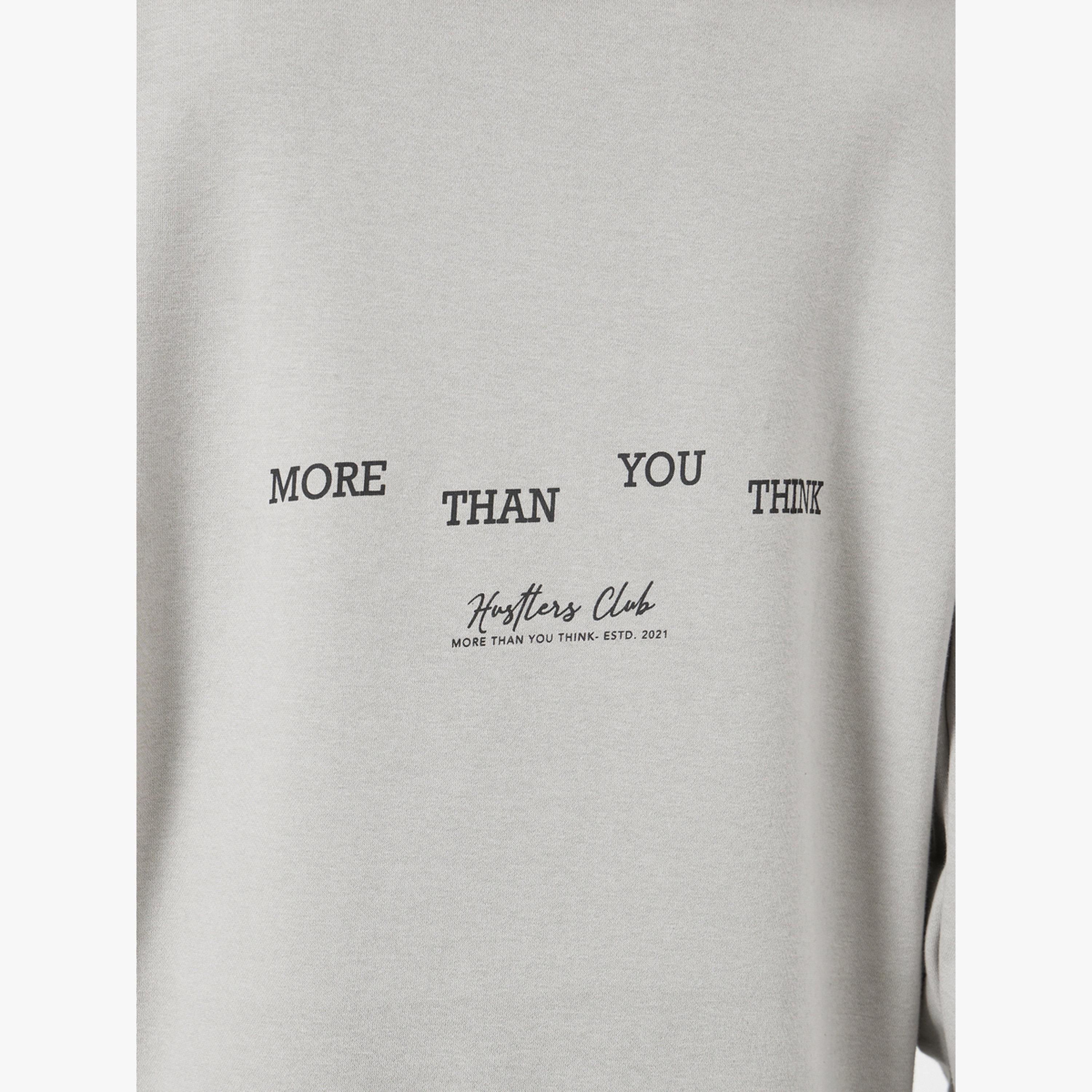Styli Men Grey Oversized Fleece Back Printed Hoodie-men-clothing-hoodiesandsweatshirts-image-4