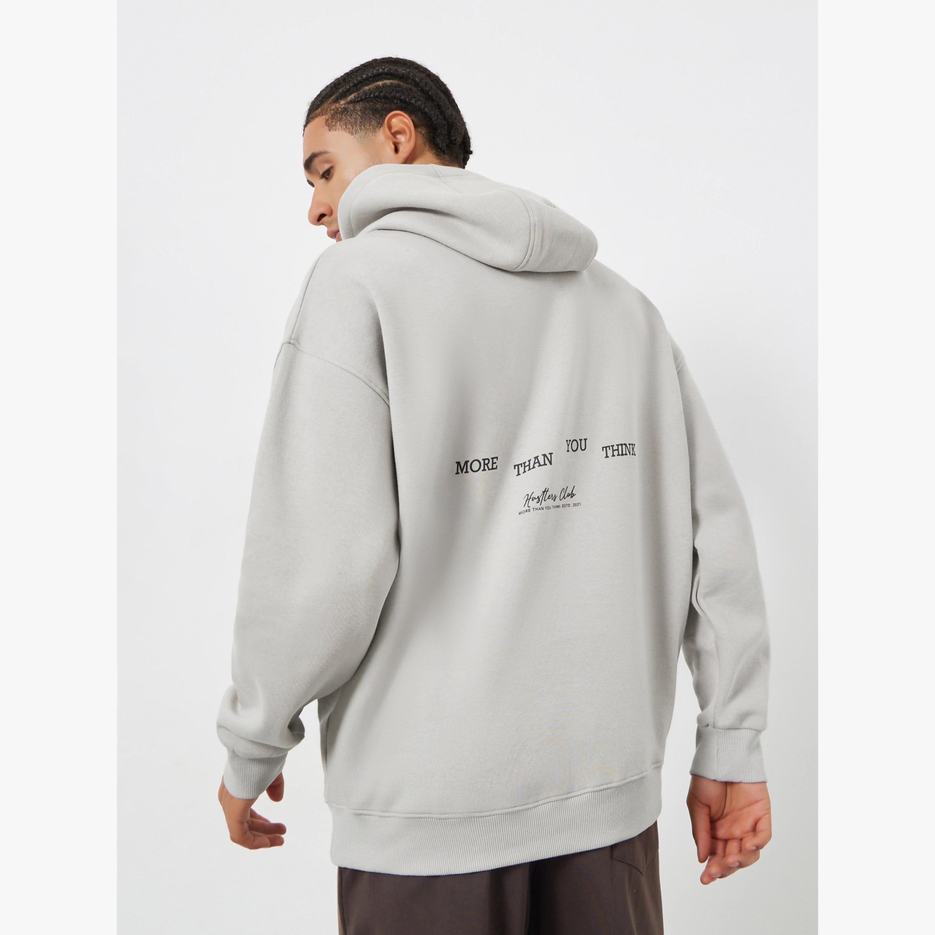 هودي فليس بقصة واسعة وطبعة خلفية-men-clothing-hoodiesandsweatshirts-image-5