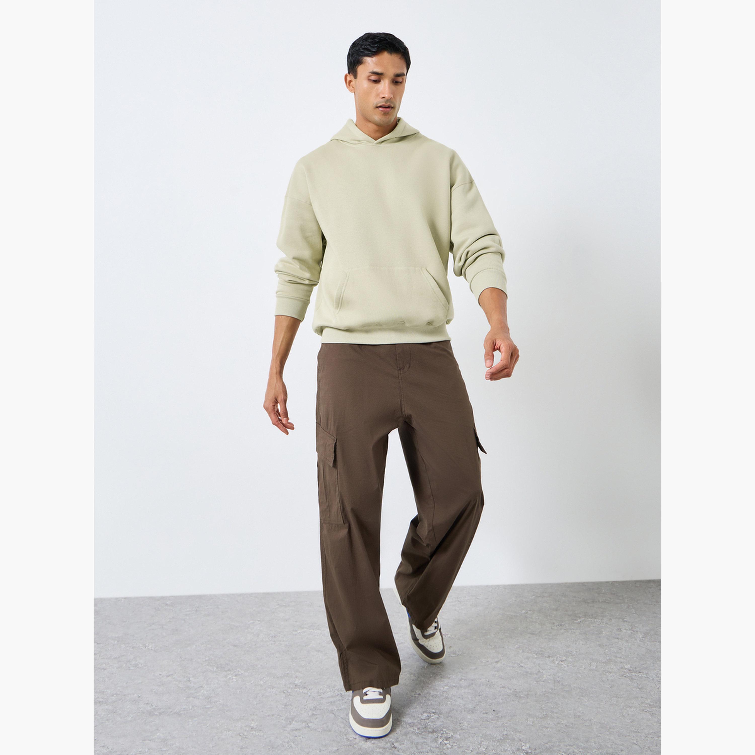 هودي فليس واسع بطبعة كتابة على الظهر-men-winterwear-hoodiesandsweatshirts-image-2