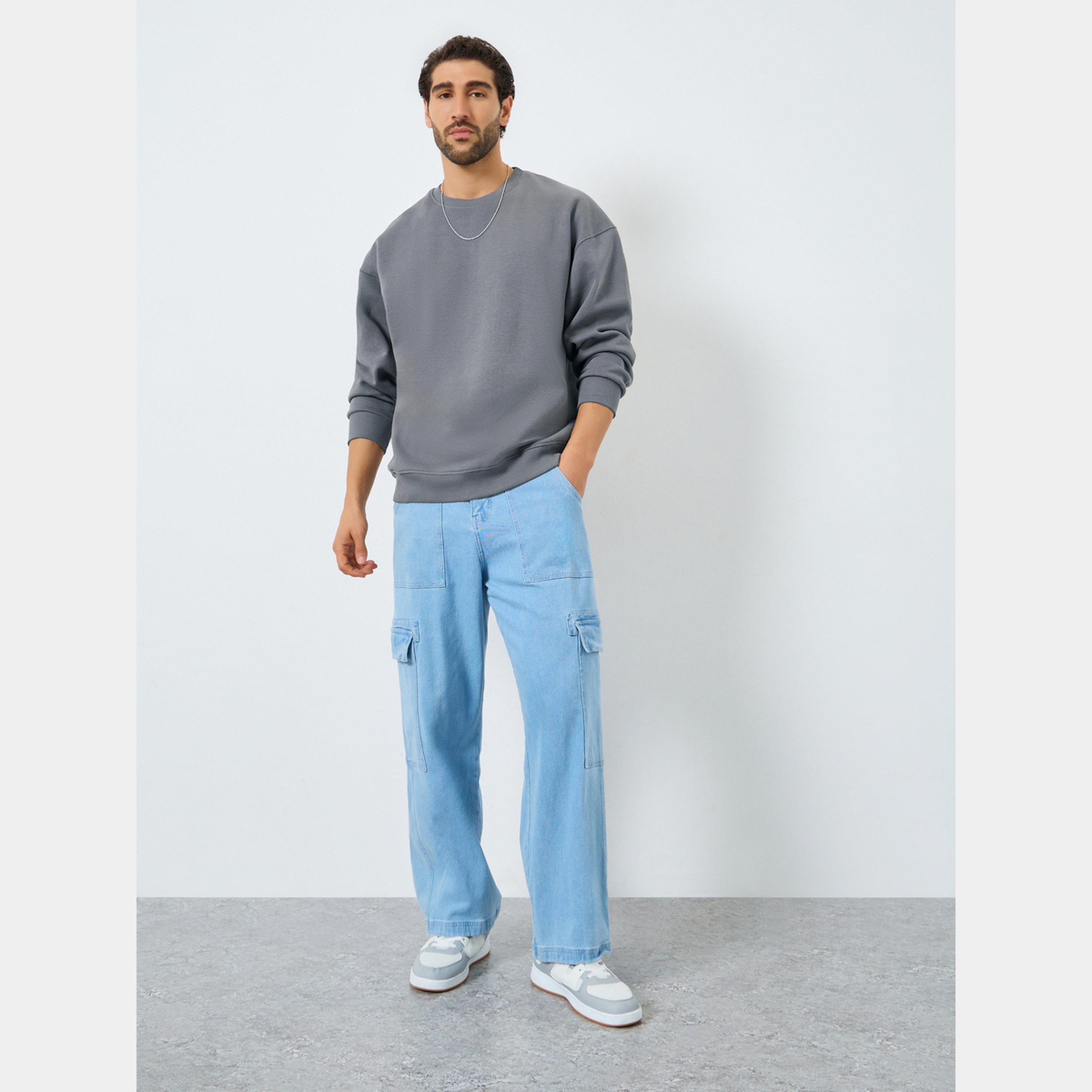 ستايلي - سويت شيرت رجالي صوف برقبة دائرية وأكمام طويلة-men-winterwear-hoodiesandsweatshirts-image-2