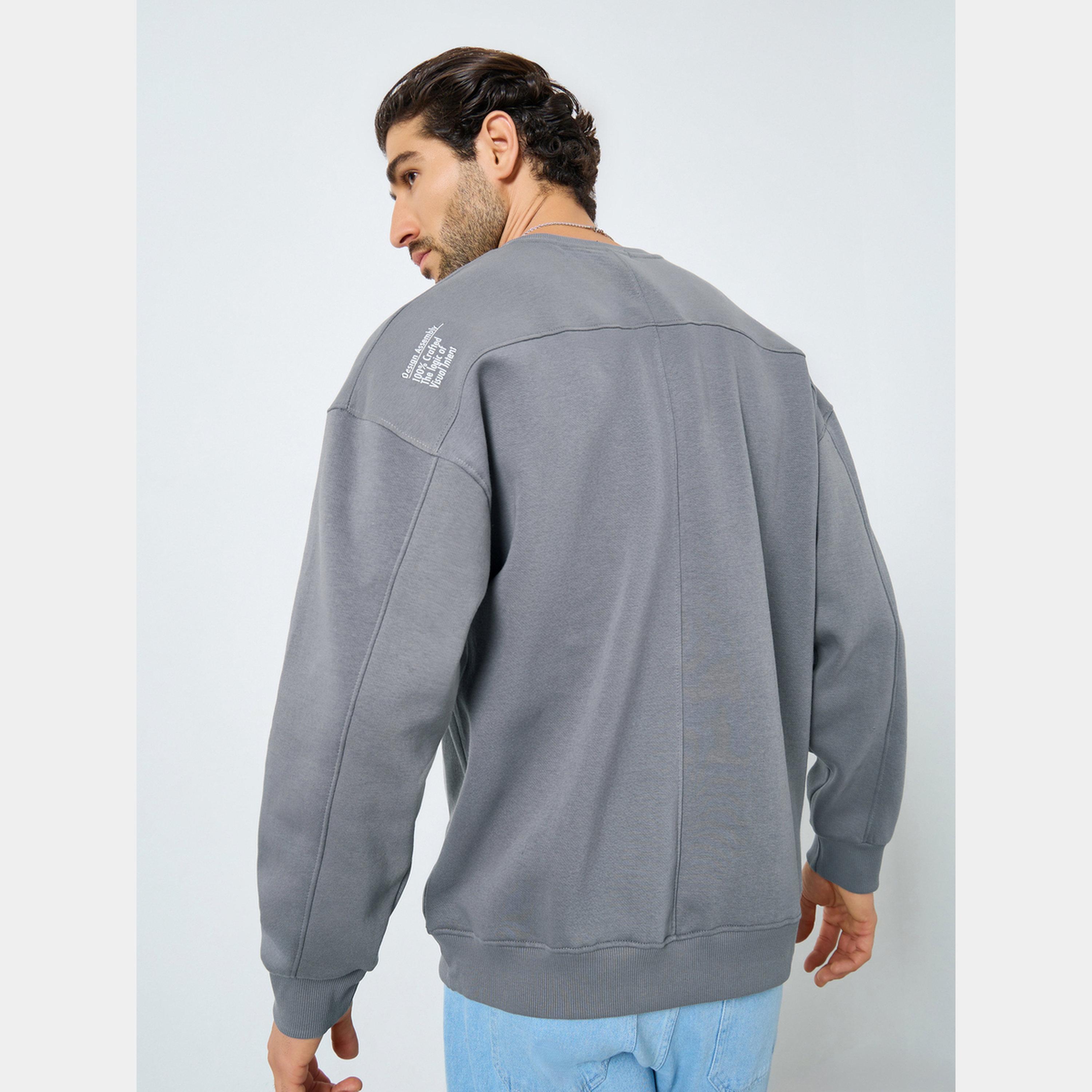 Styli Boxy Fit Fleece Sweatshirt-men-winterwear-hoodiesandsweatshirts-image-4