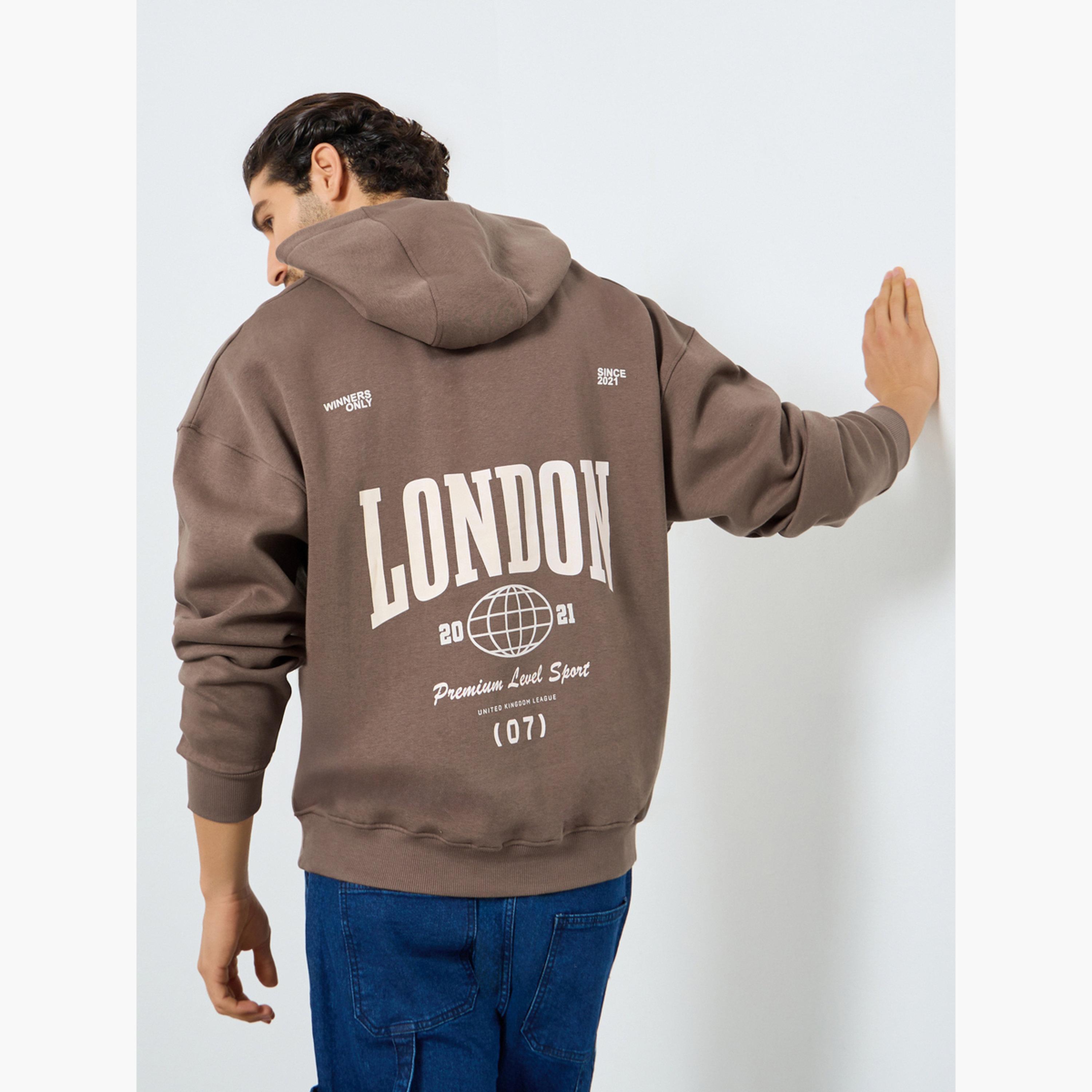 ستايلي - هودي من الصوف مطبوع من الخلف تصميم واسع للرجال -men-winterwear-hoodiesandsweatshirts-image-3