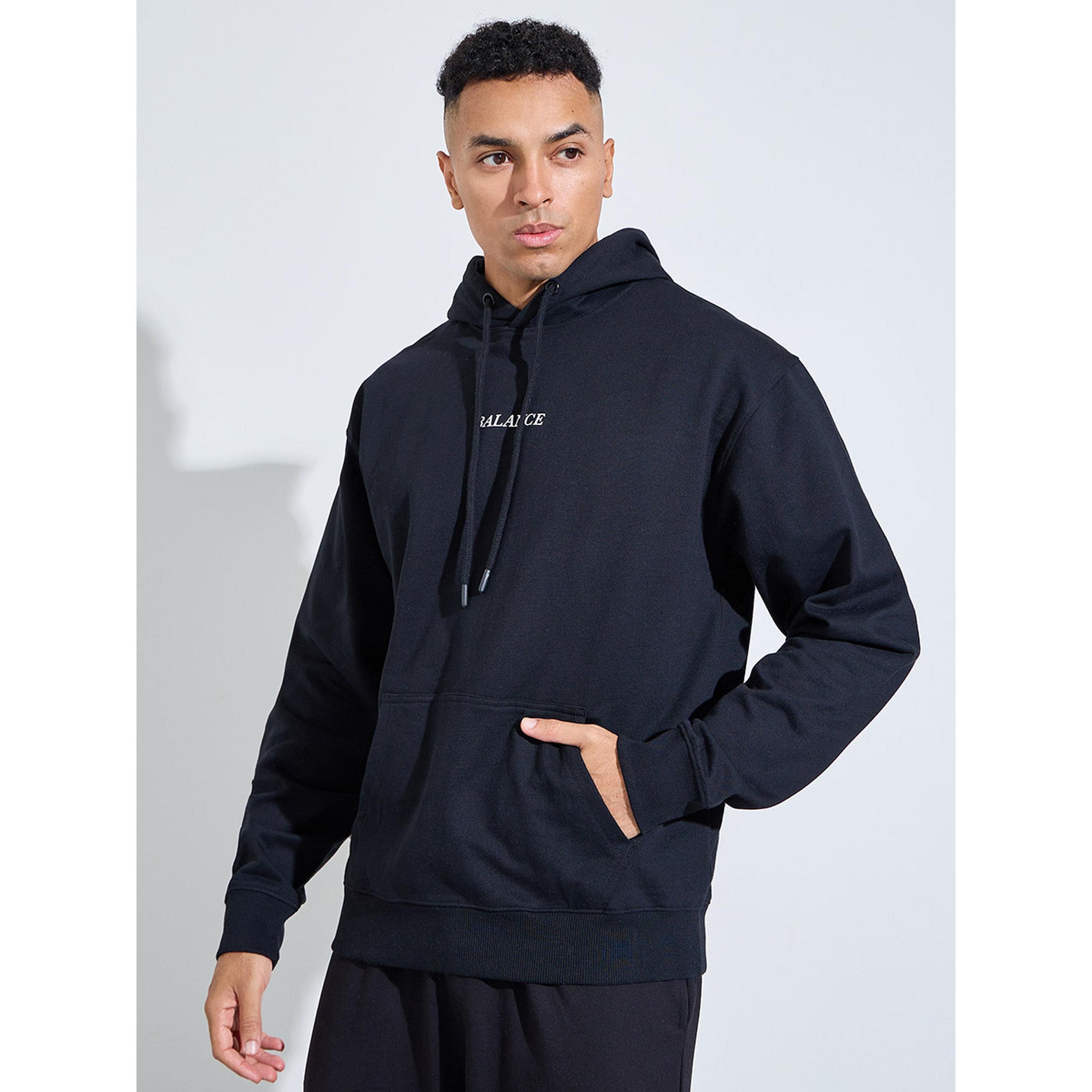 Styli Eco Earth Relaxed Fit Fleece Hoodie with Kangaroo Pocket-men-winterwear-hoodiesandsweatshirts-image-1