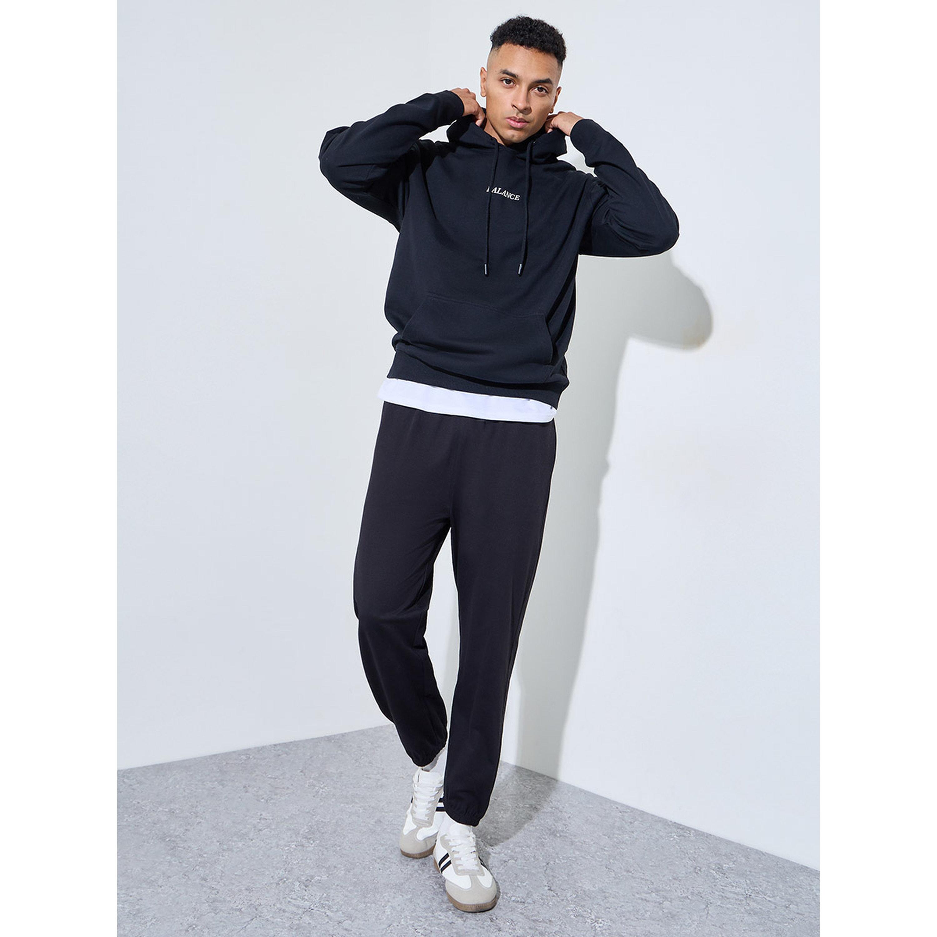 Styli Eco Earth Relaxed Fit Fleece Hoodie with Kangaroo Pocket-men-winterwear-hoodiesandsweatshirts-image-2