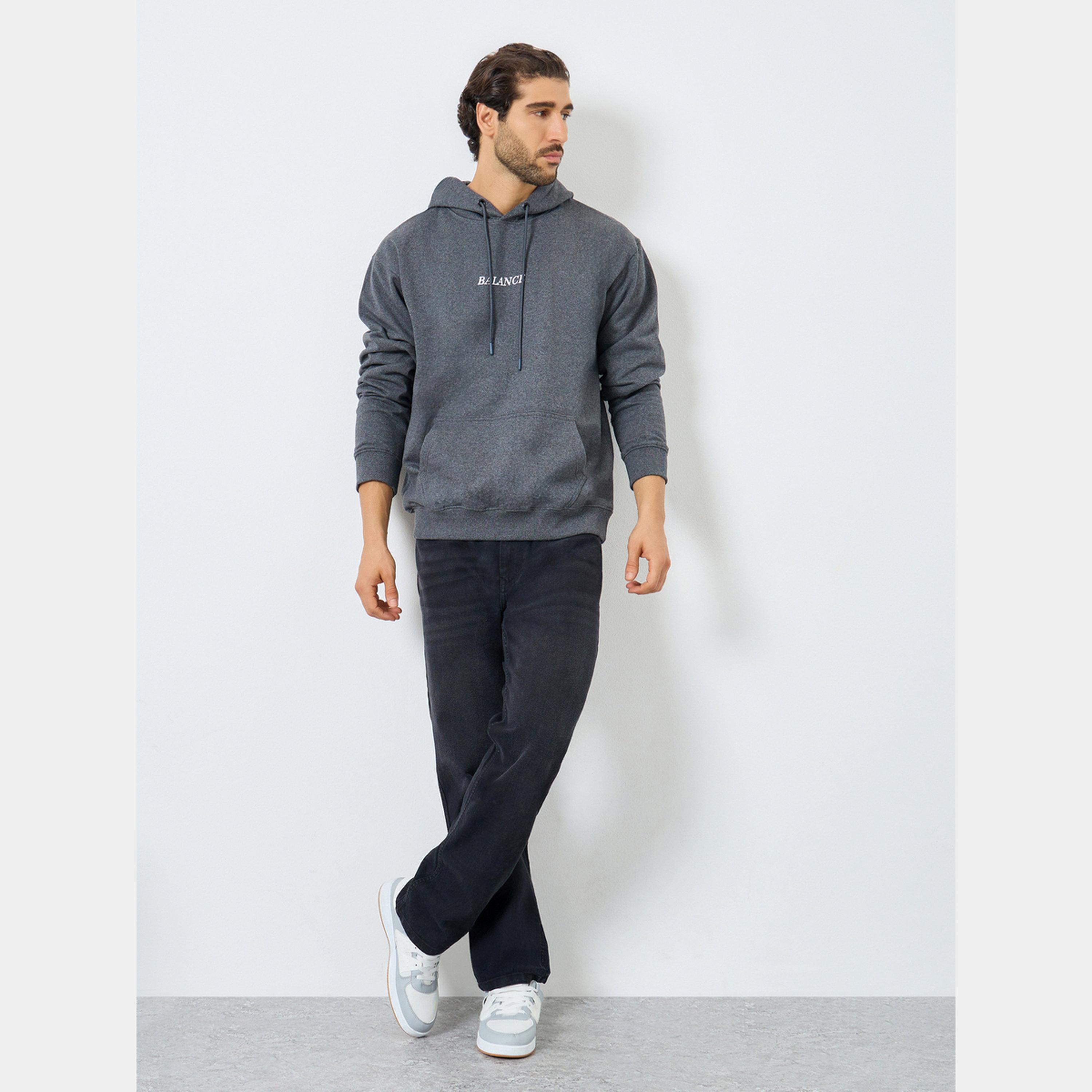 ستايلي - هودي رجالي صوف بأكمام طويلة وياقة وغطاء رأس طباعة Eco Earth-men-winterwear-hoodiesandsweatshirts-image-2