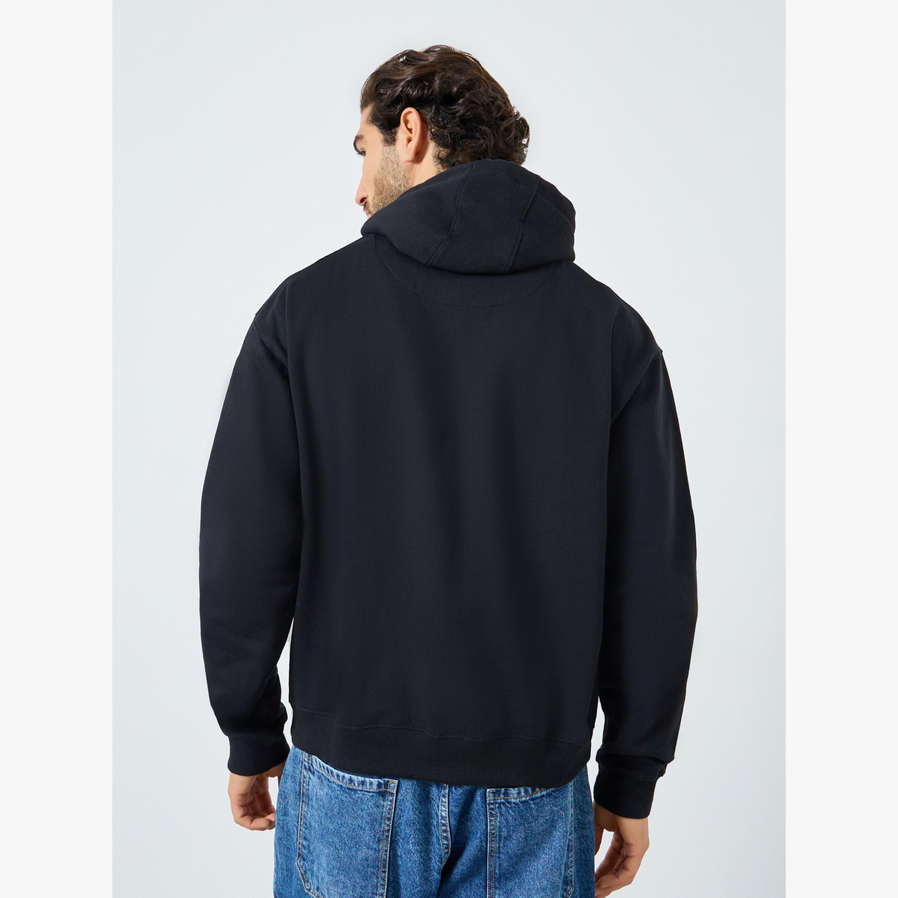 Styli Eco Earth Relaxed Fit Front Embossed Fleece Hoodie-men-clothing-hoodiesandsweatshirts-image-4