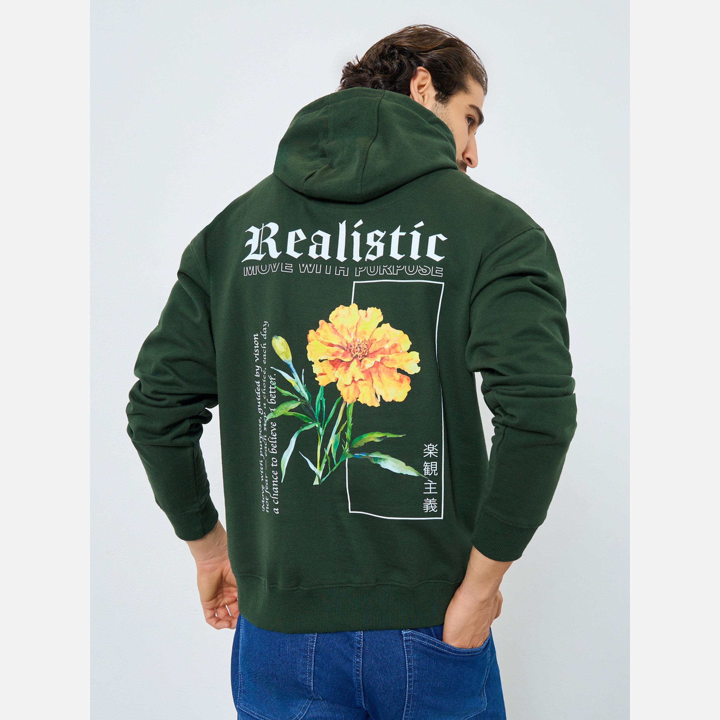 Styli Eco Earth Relaxed Fit Back Graphic Fleece Hoodie-men-winterwear-hoodiesandsweatshirts-image-4