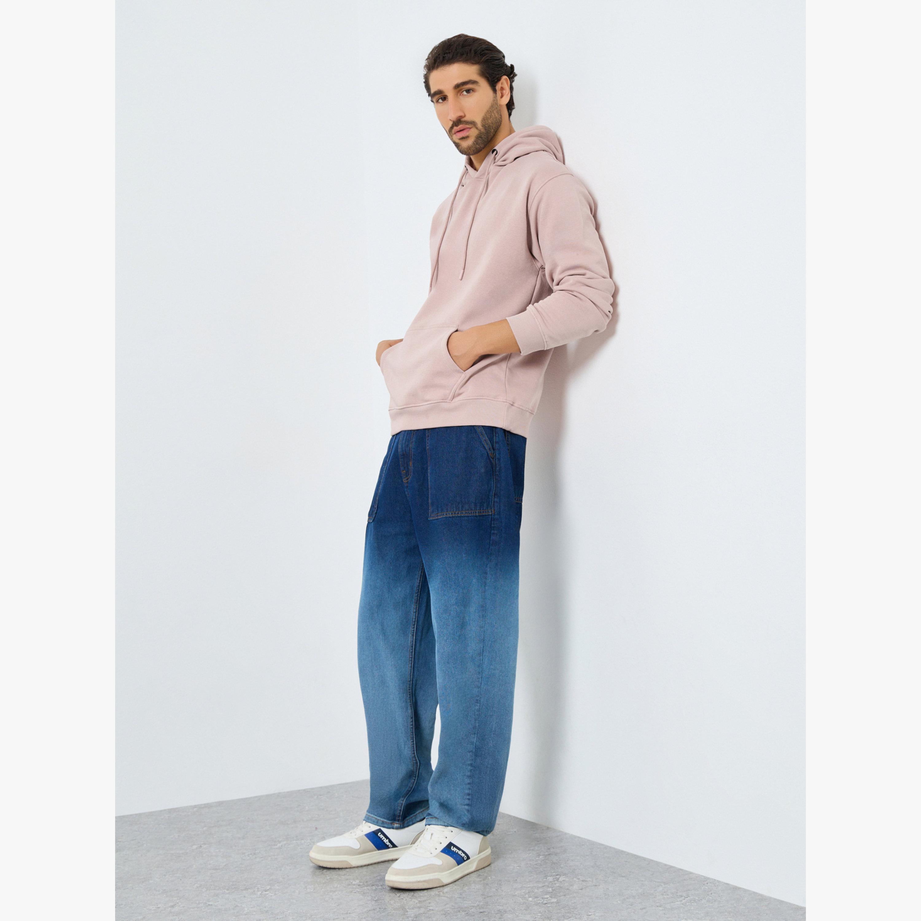 Styli Men Pink Relaxed Fit Graphic Print Hoodie-men-clothing-hoodiesandsweatshirts-image-2