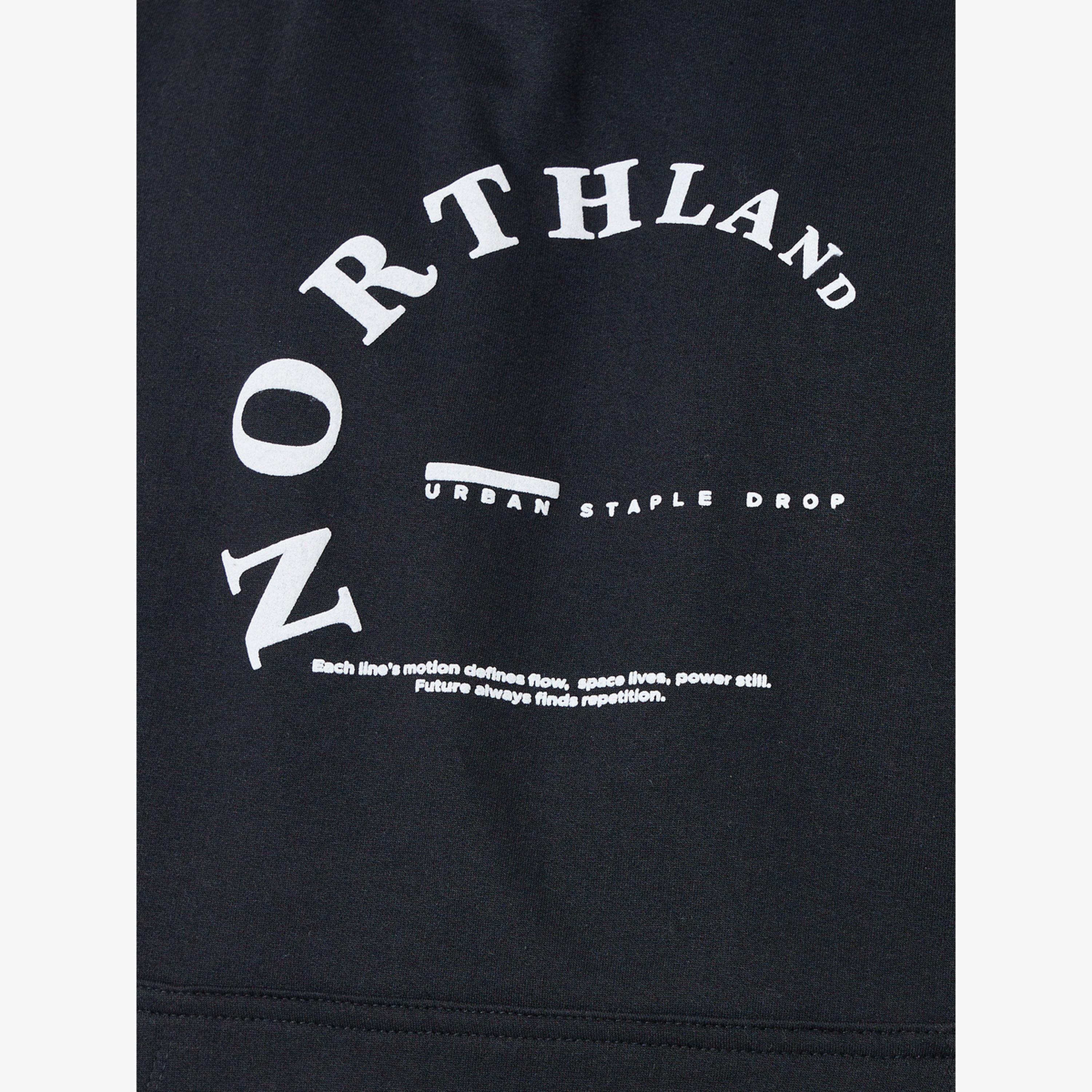 هودي فليس بقصة مريحة وطبعة نافرة-men-clothing-hoodiesandsweatshirts-image-4