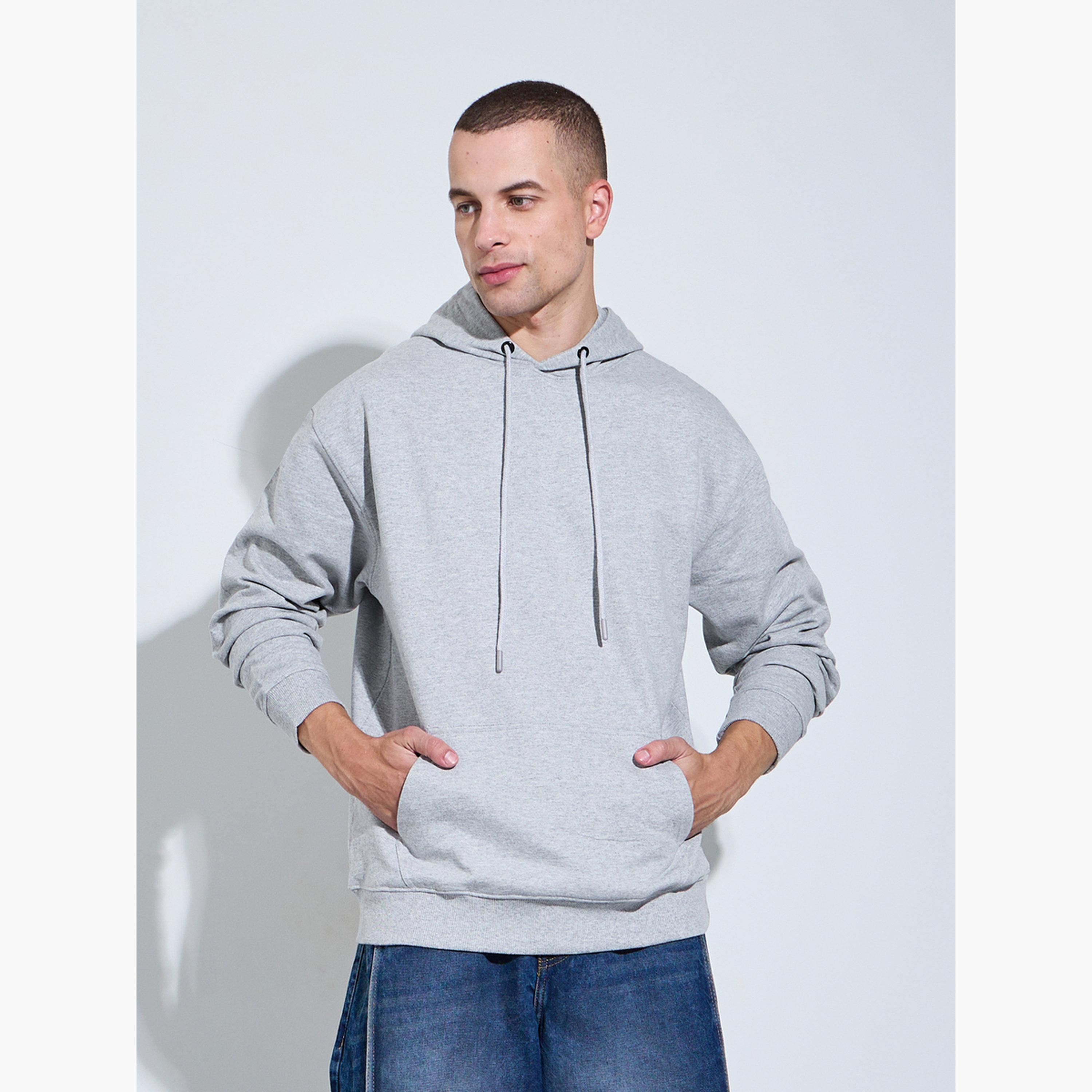 Styli Eco Earth Relaxed Fit Text HD Print Fleece Hoodie-men-winterwear-hoodiesandsweatshirts-image-1