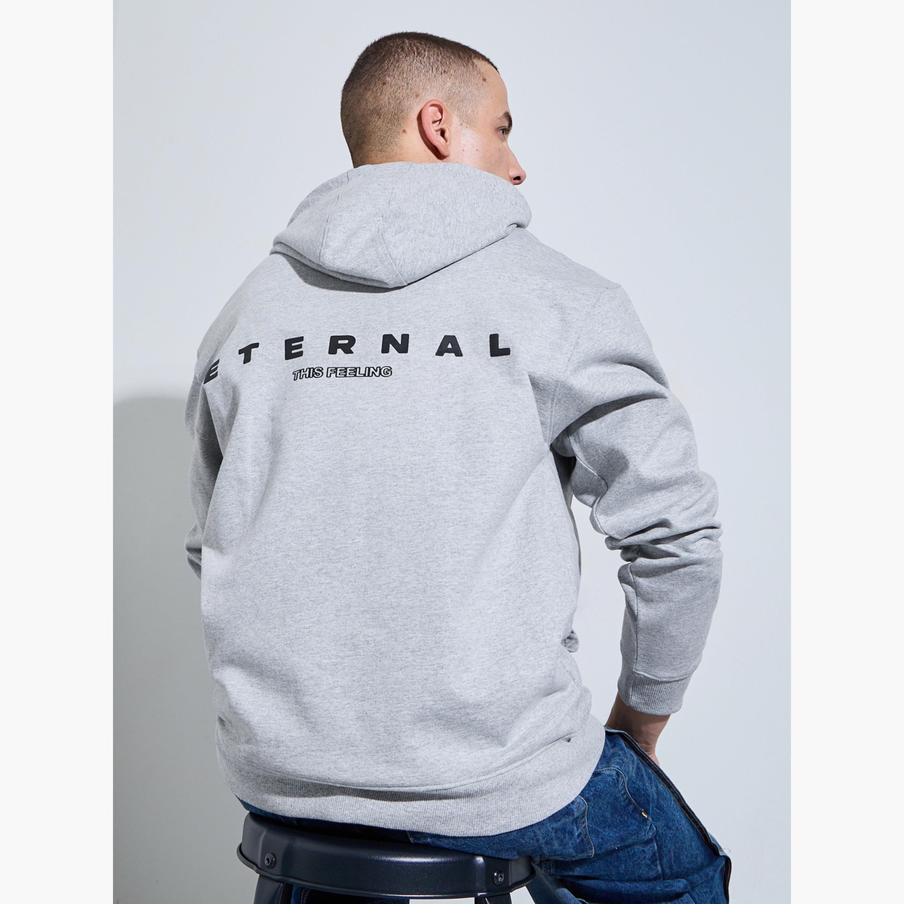 Styli Eco Earth Relaxed Fit Text HD Print Fleece Hoodie-men-winterwear-hoodiesandsweatshirts-image-4
