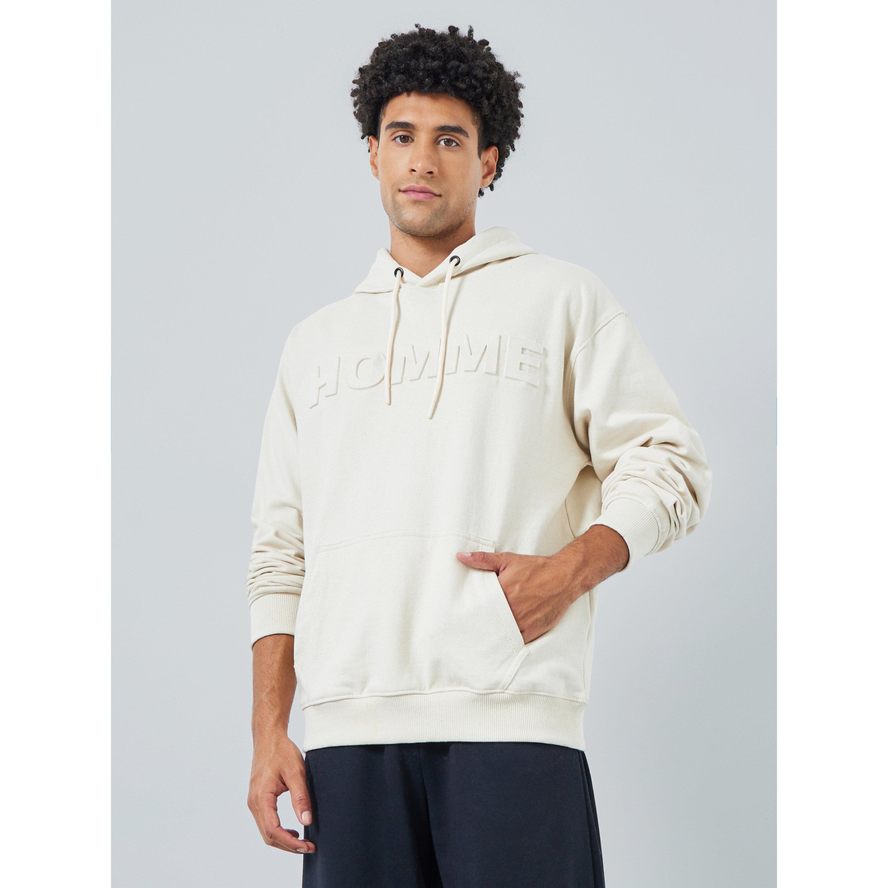 Styli Eco Earth Relaxed Fit Embossed Fleece Sweatshirt-men-winterwear-hoodiesandsweatshirts-image-1