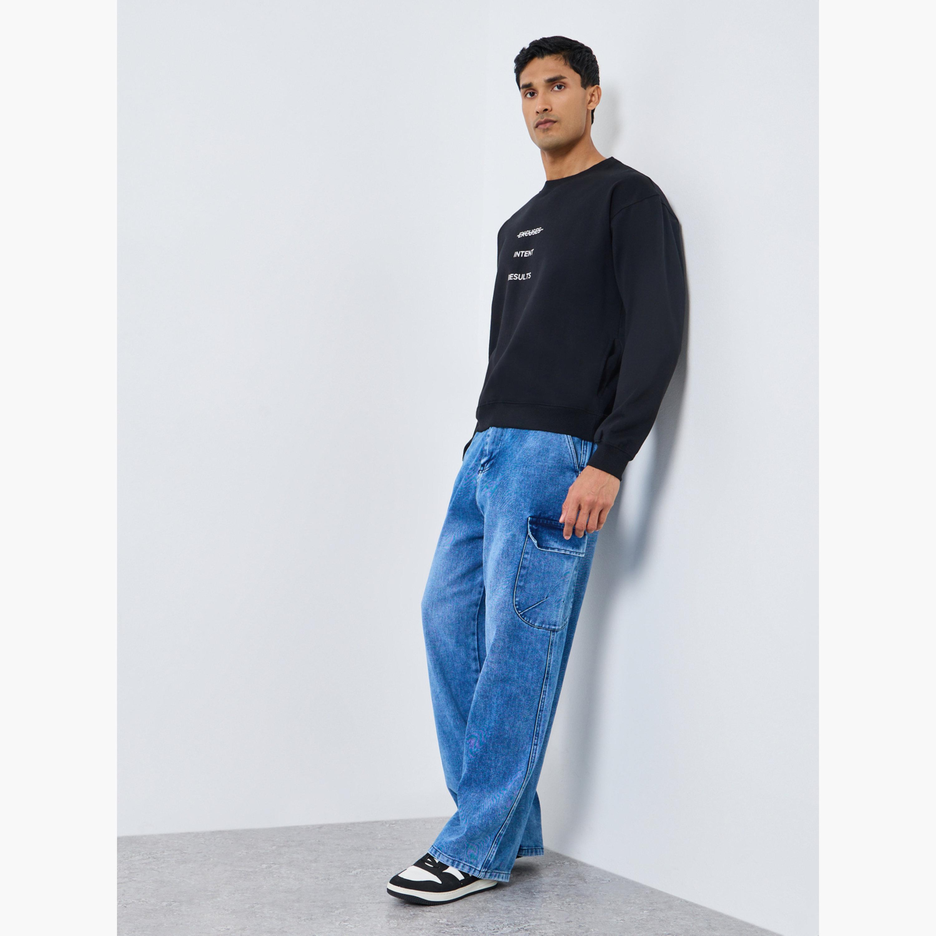 سويت شيرت فليس بقصة مريحة-men-winterwear-hoodiesandsweatshirts-image-2