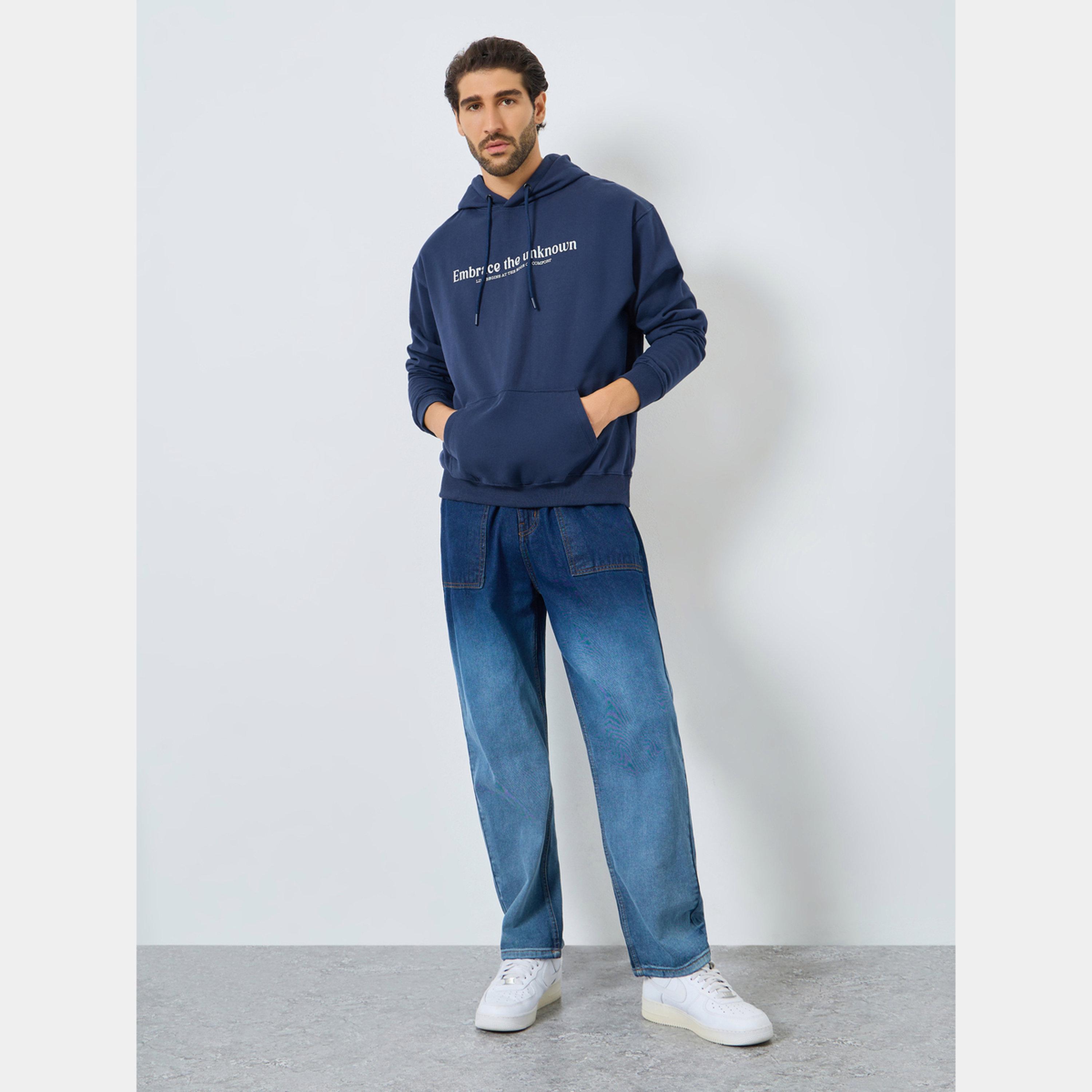 Styli Eco Earth Relaxed Fit Printed Fleece Hoodie-men-winterwear-hoodiesandsweatshirts-image-2