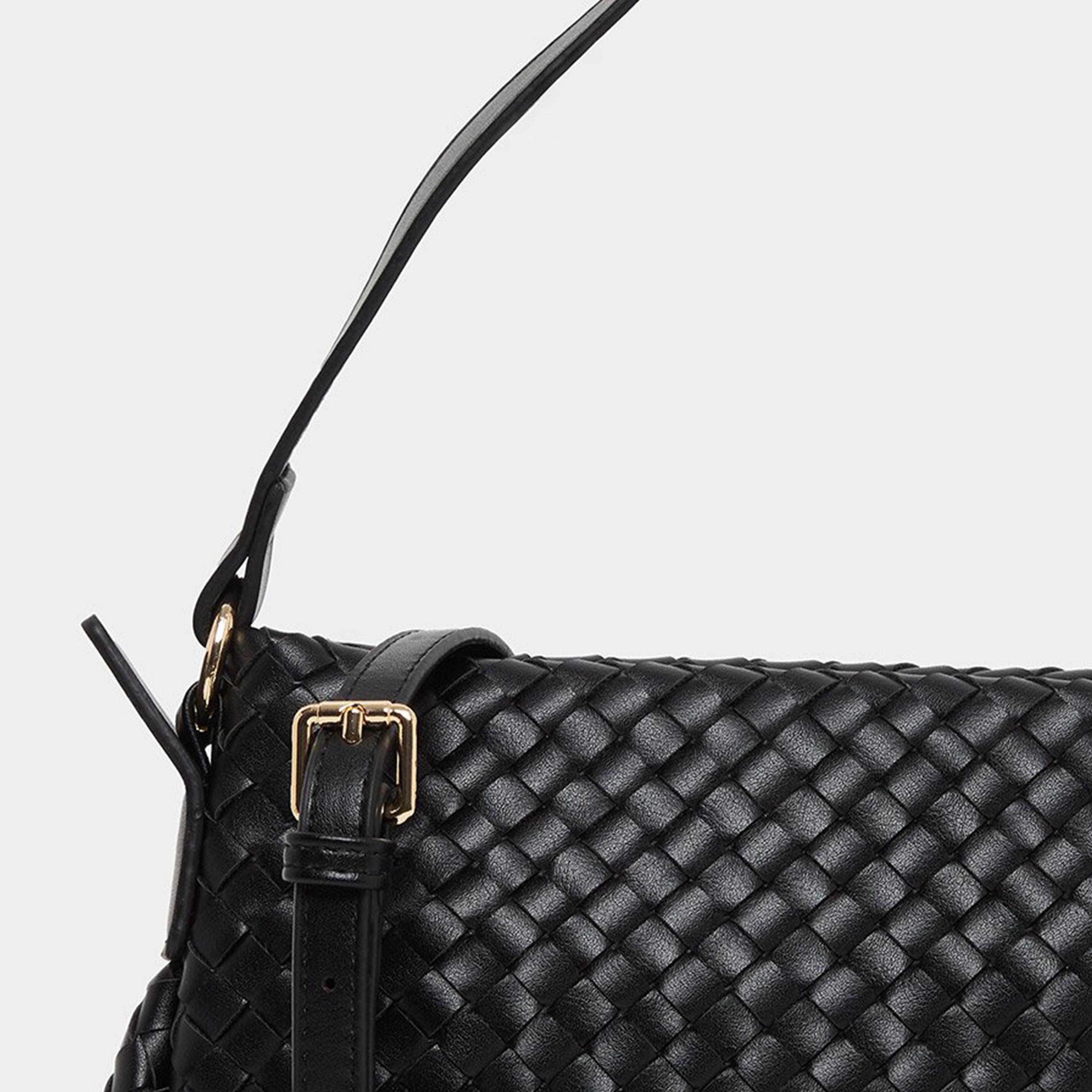 ستايلي - شنطة باغيت منسوجة لون أسود-women-bagsandwallets-handbags-image-3