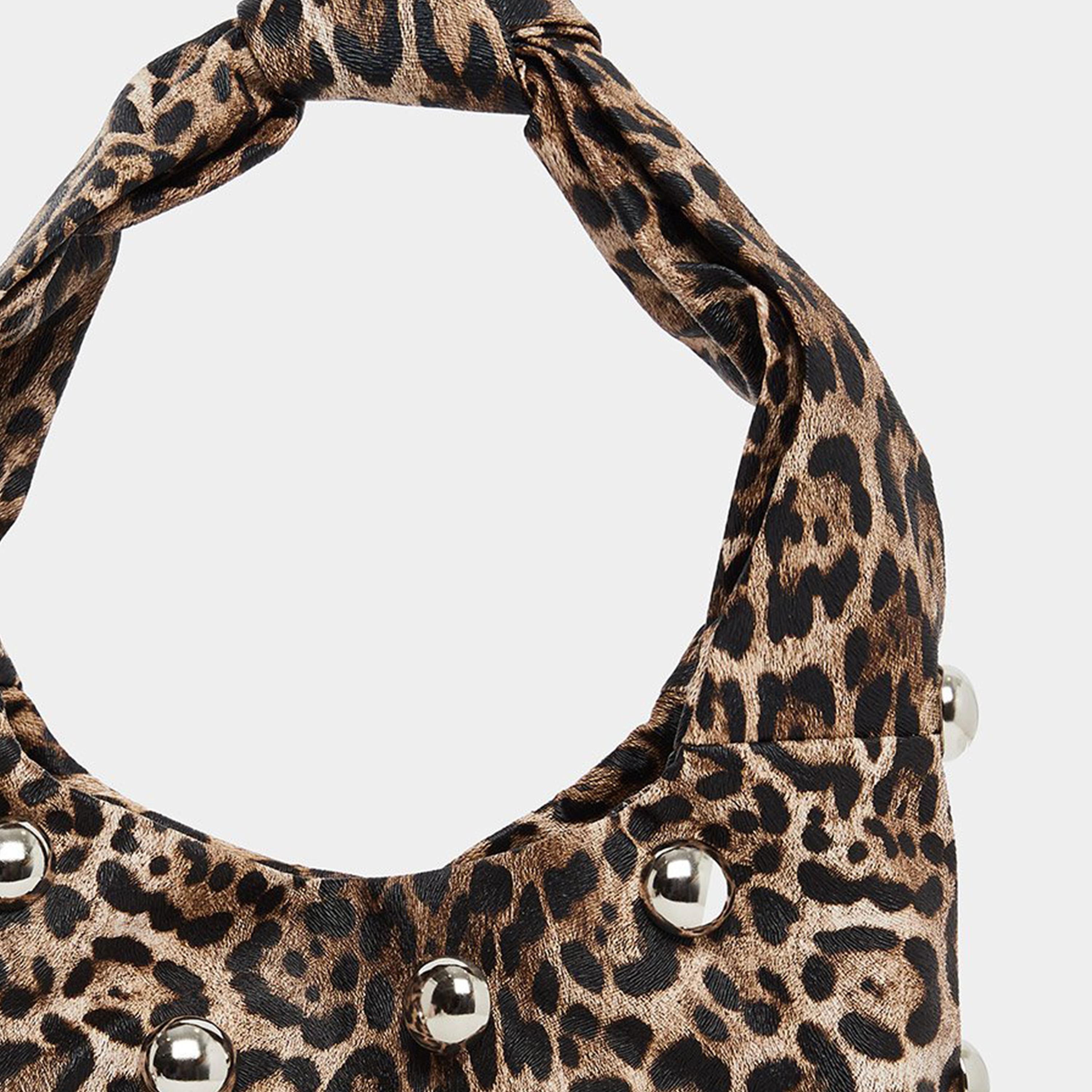 ستايلي - شنطة باغيت بطبعة جلد النمر مع مسامير-women-bagsandwallets-handbags-image-3