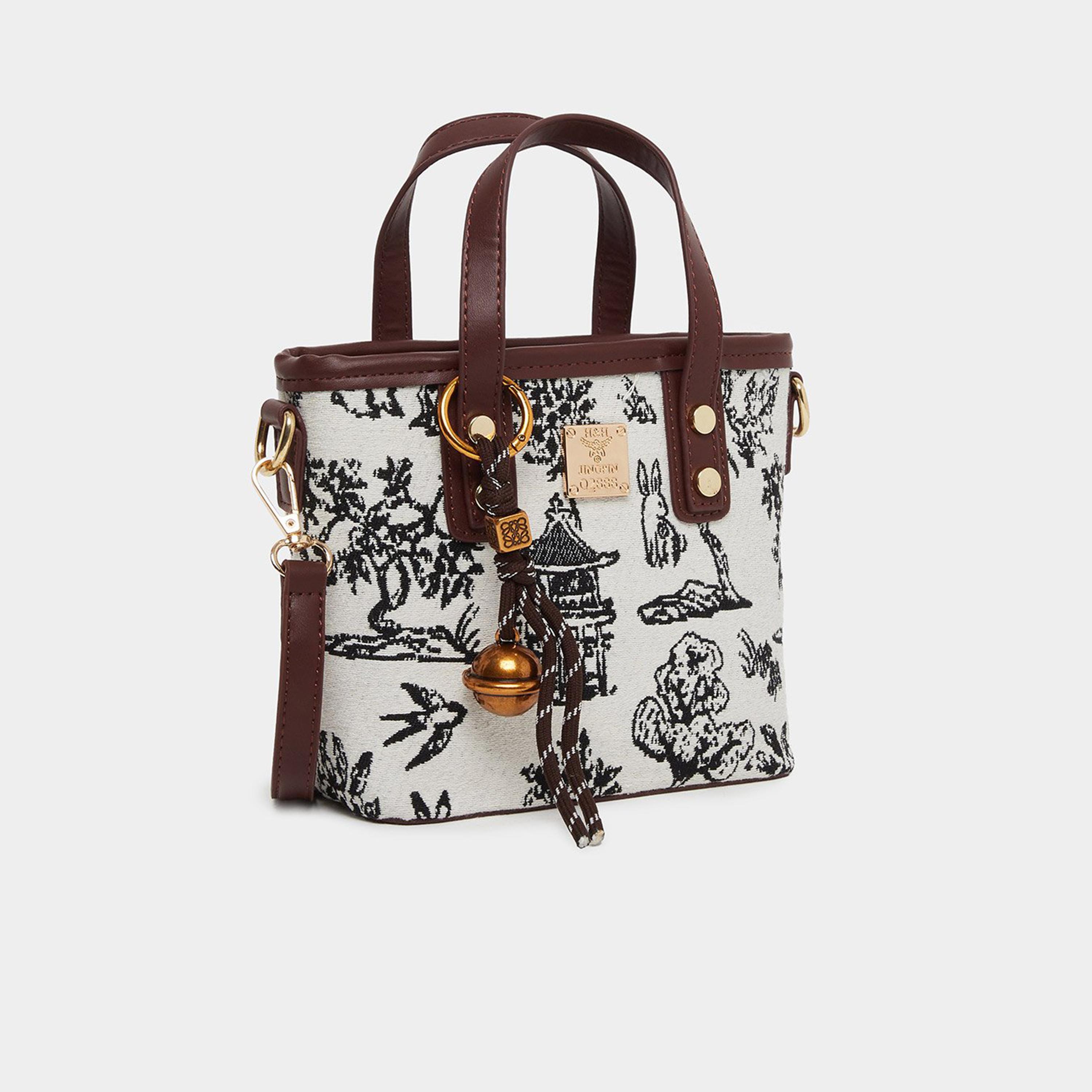 Styli Elegant Forest Printed Tote Bag-women-bagsandwallets-handbags-image-1