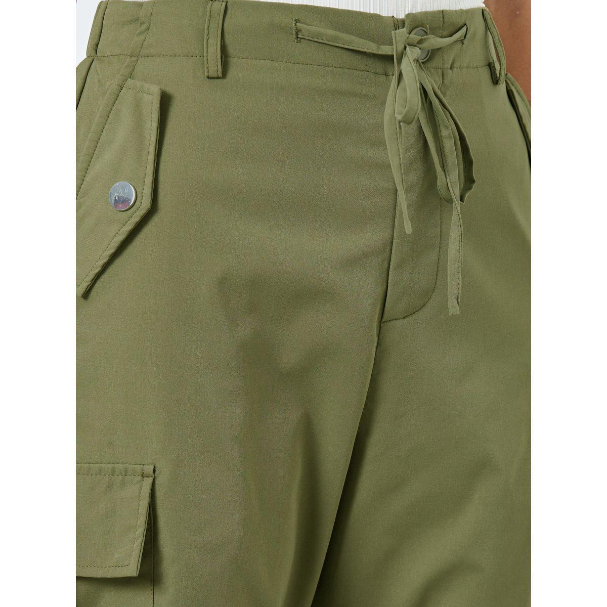 Styli Women Flared Cargo Pants with Drawstring-women-clothing-bottoms-trousers-image-3