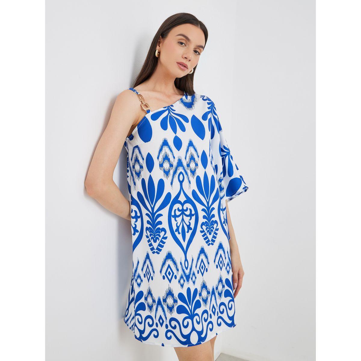 فستان قصير شيفلي مُطبع بالكامل-women-clothing-dresses-image-3