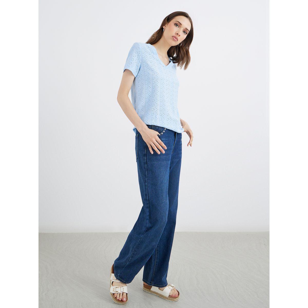 بلوزة بأكمام قصيرة-women-clothing-shirtsandblouses-blouses-image-2