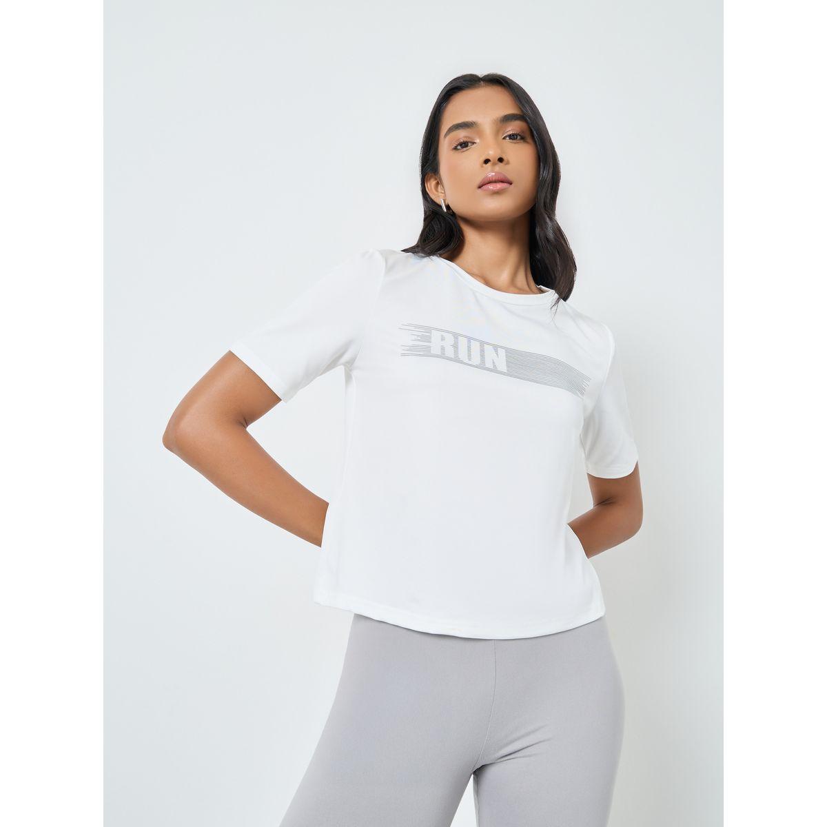 Styli Women White Printed Round Neck T-Shirt-women-clothing-tshirts-image-3