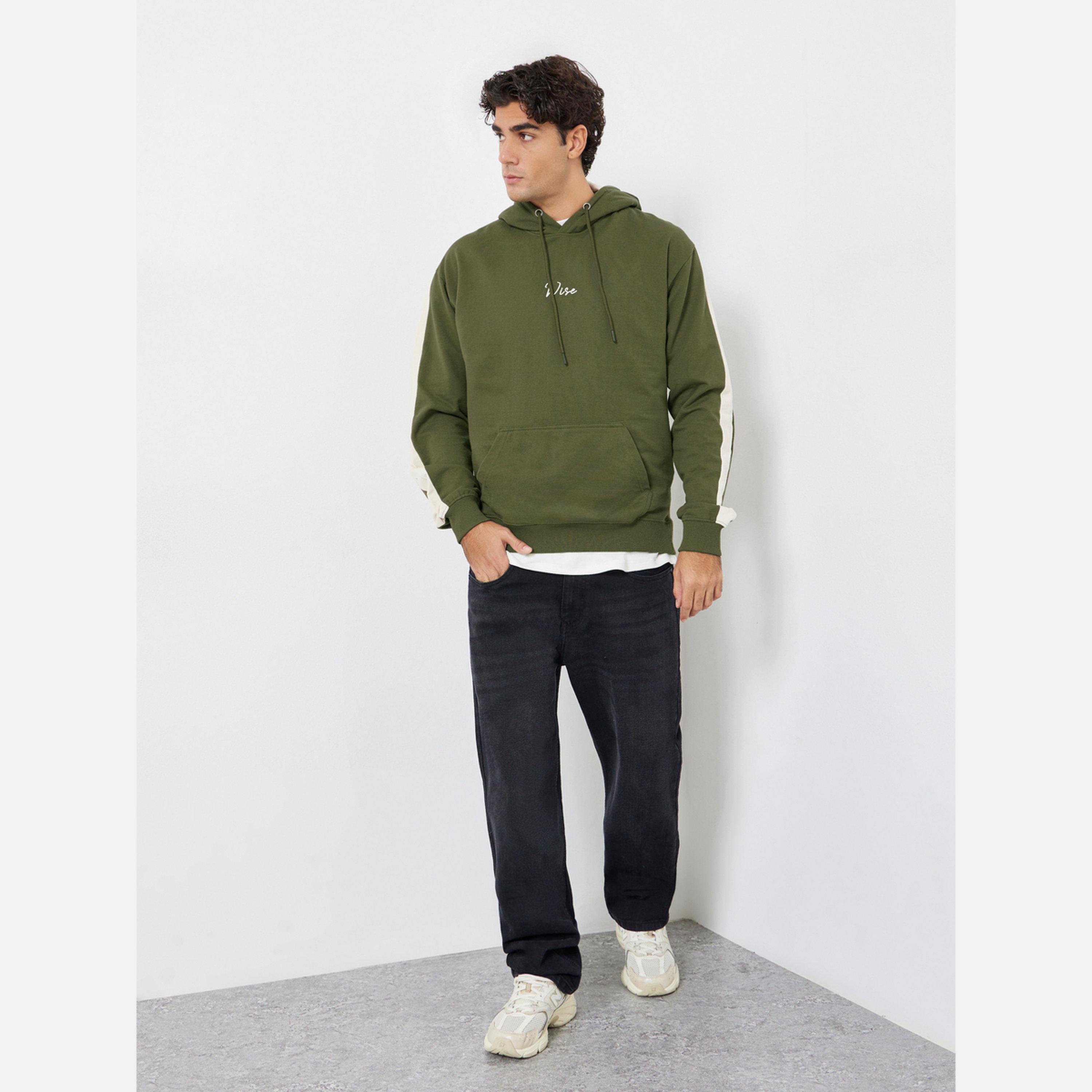 ستايلي - هودي رجالي بأكمام طويلة وياقة بغطاء للرأس بطبعة Wise-men-winterwear-hoodiesandsweatshirts-image-2