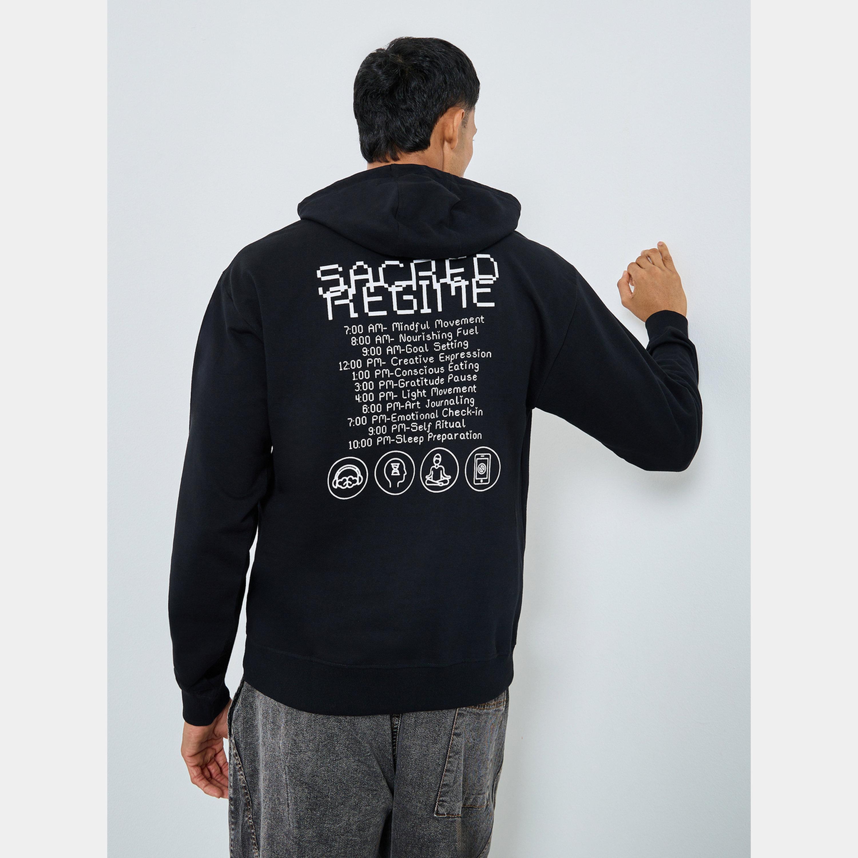 ستايلي - هودي رجالي بأكمام طويلة وياقة وغطاء رأس طباعة Eco Earth-men-winterwear-hoodiesandsweatshirts-image-3