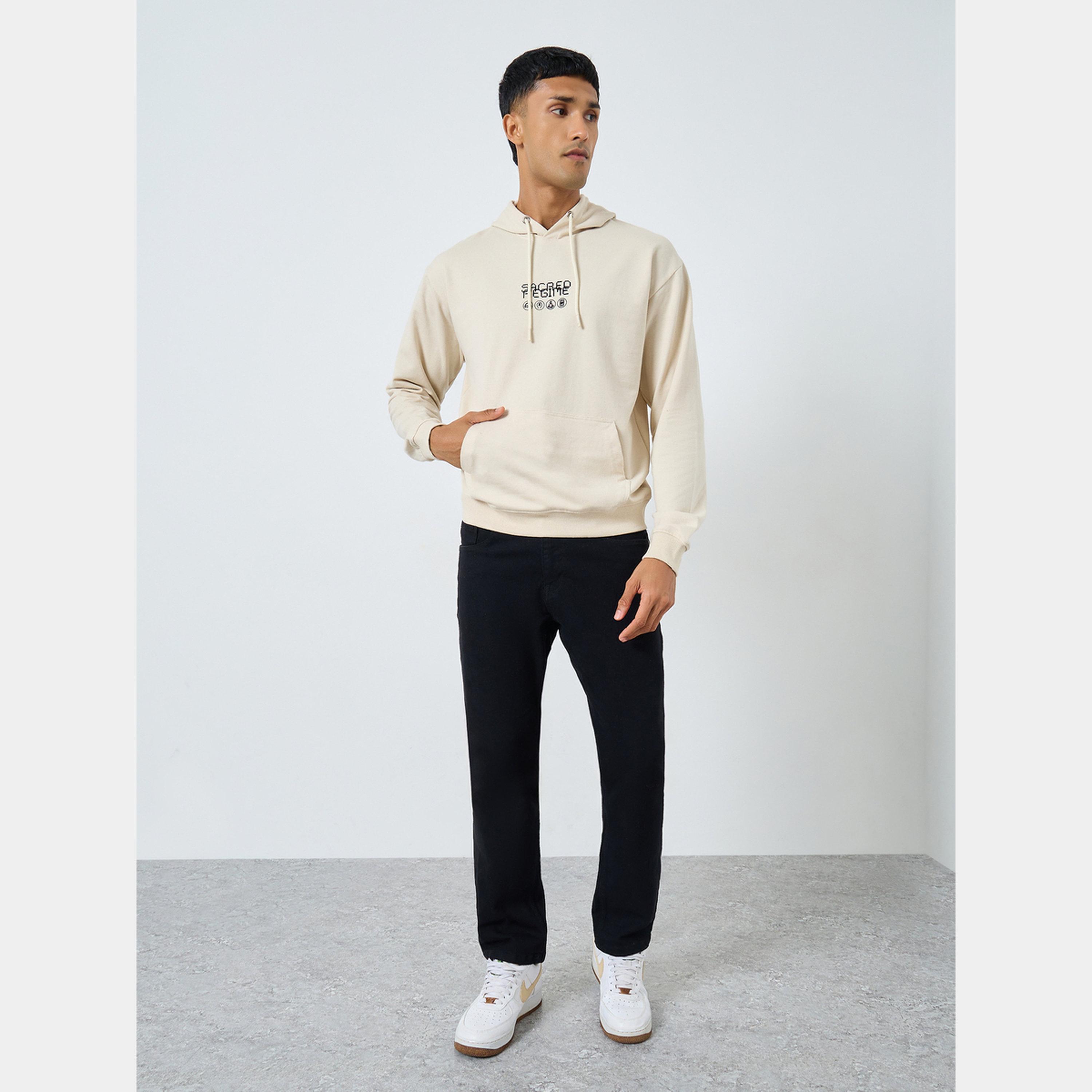 ستايلي - هودي رجالي بأكمام طويلة وياقة وغطاء رأس طباعة Eco Earth-men-winterwear-hoodiesandsweatshirts-image-2