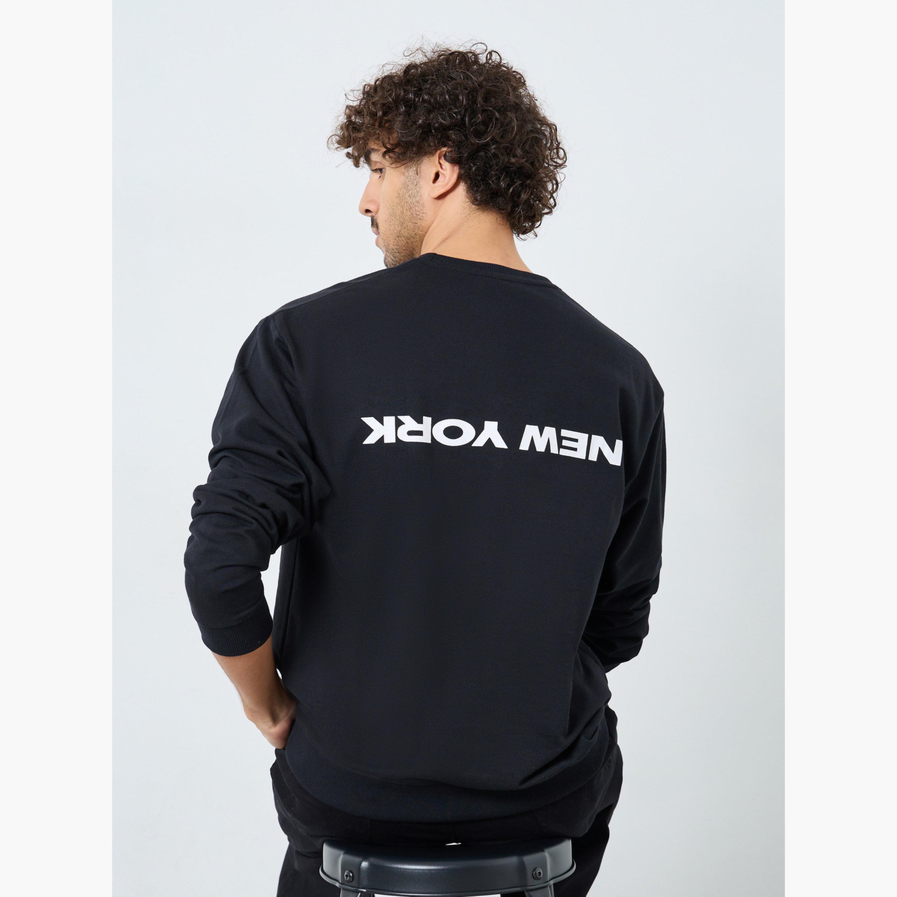 ستايلي - سويت شيرت أسود مريح مطبوع عالي الدقة للرجال -men-winterwear-hoodiesandsweatshirts-image-3
