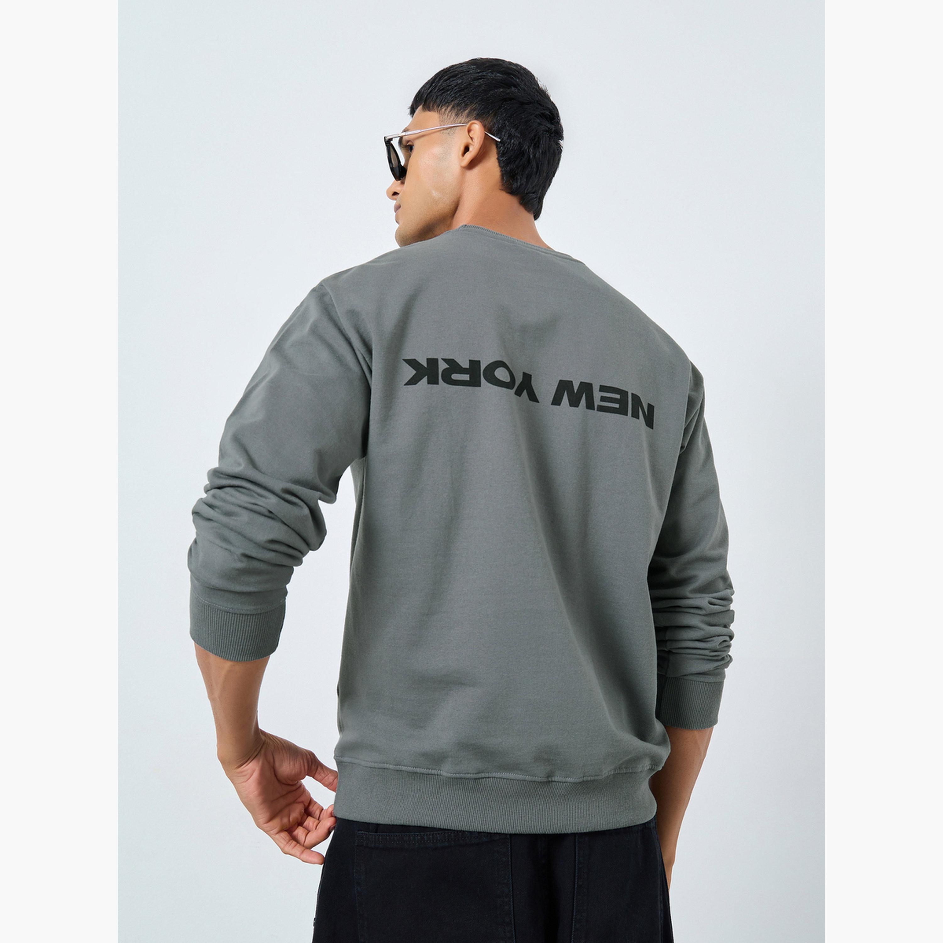 Styli New York Print Round Neck Long Sleeves Men's Sweatshirt-men-winterwear-hoodiesandsweatshirts-image-3