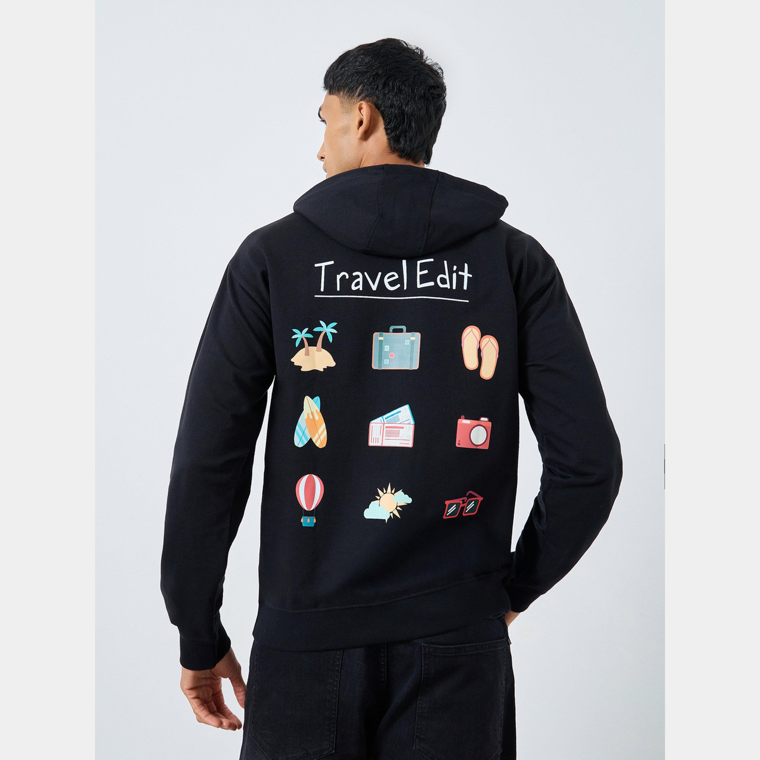ستايلي - هودي رجالي بأكمام طويلة وياقة بغطاء للرأس طباعة Eco Earth Travel-men-winterwear-hoodiesandsweatshirts-image-3