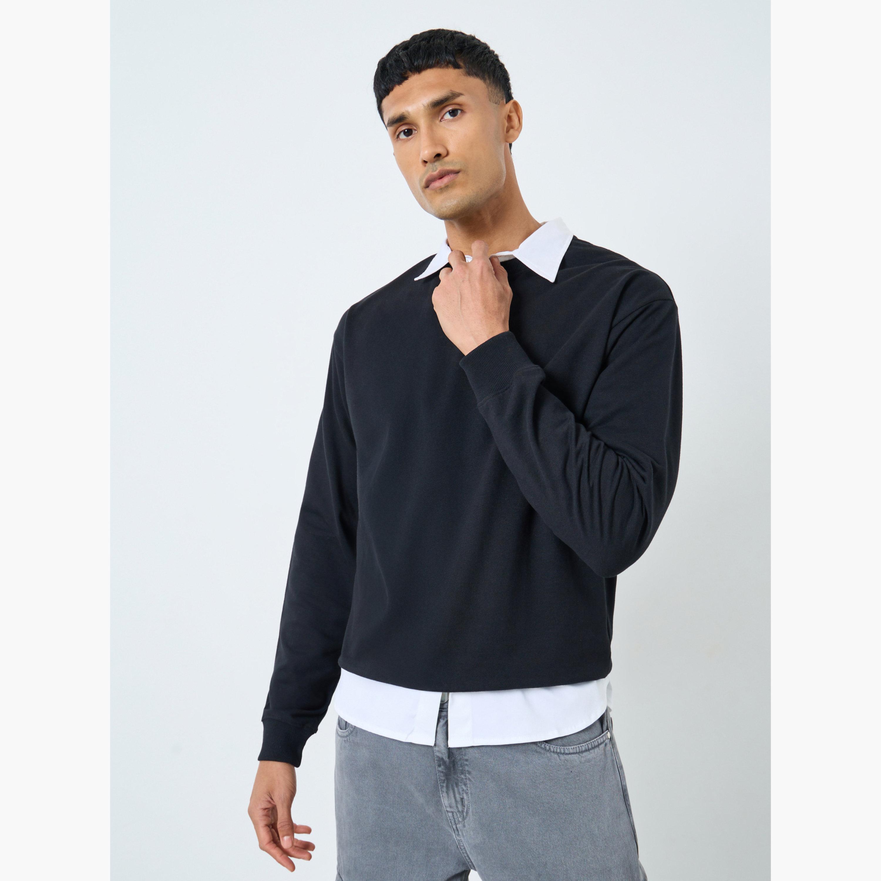 Styli Back Print Round Neck Long Sleeves Men's Sweatshirt-men-winterwear-hoodiesandsweatshirts-image-1