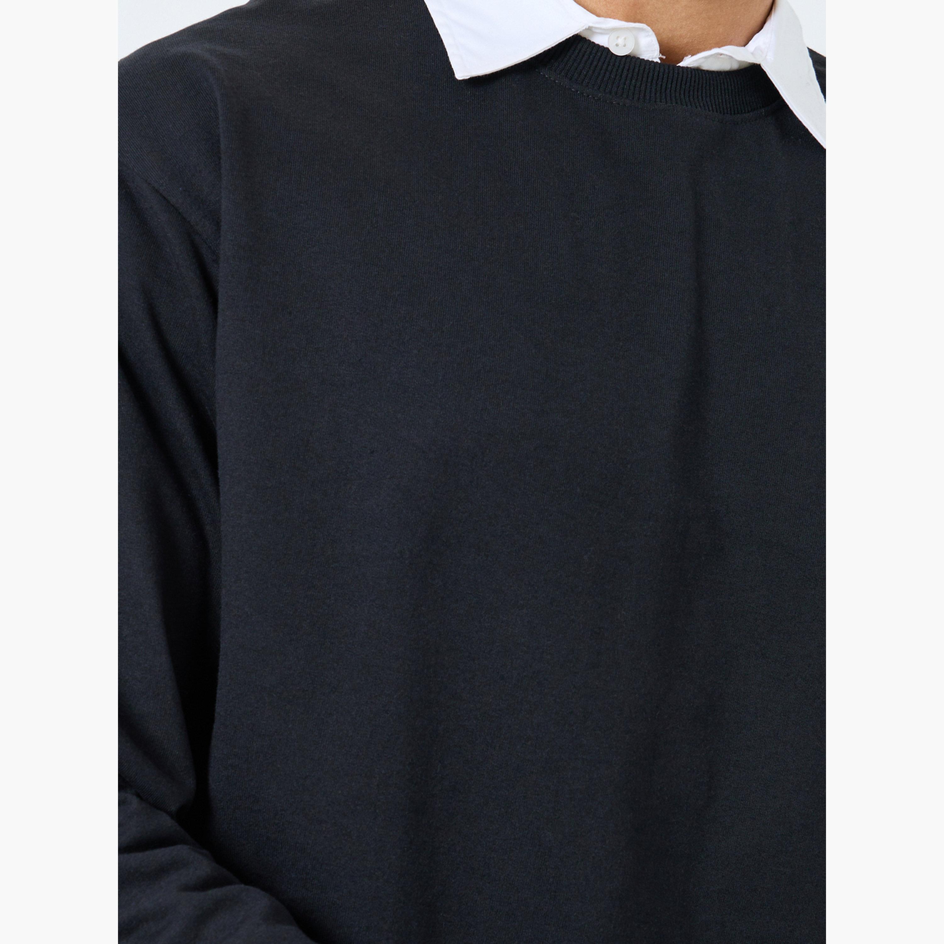 Styli Back Print Round Neck Long Sleeves Men's Sweatshirt-men-winterwear-hoodiesandsweatshirts-image-4