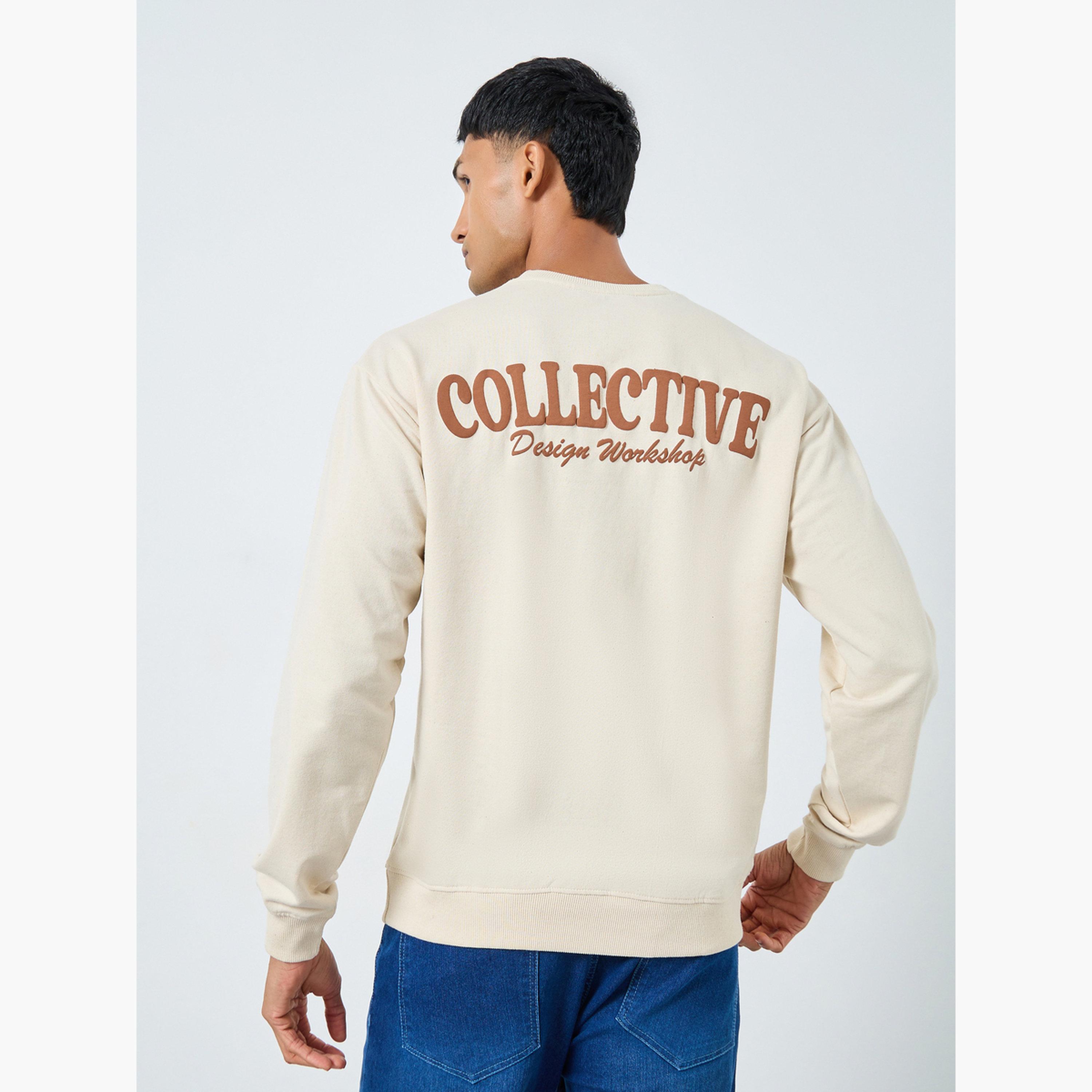 ستايلي - سويت شيرت Eco-Earth مريح نقشة منتفخة من الخلف للرجال -men-winterwear-hoodiesandsweatshirts-image-3