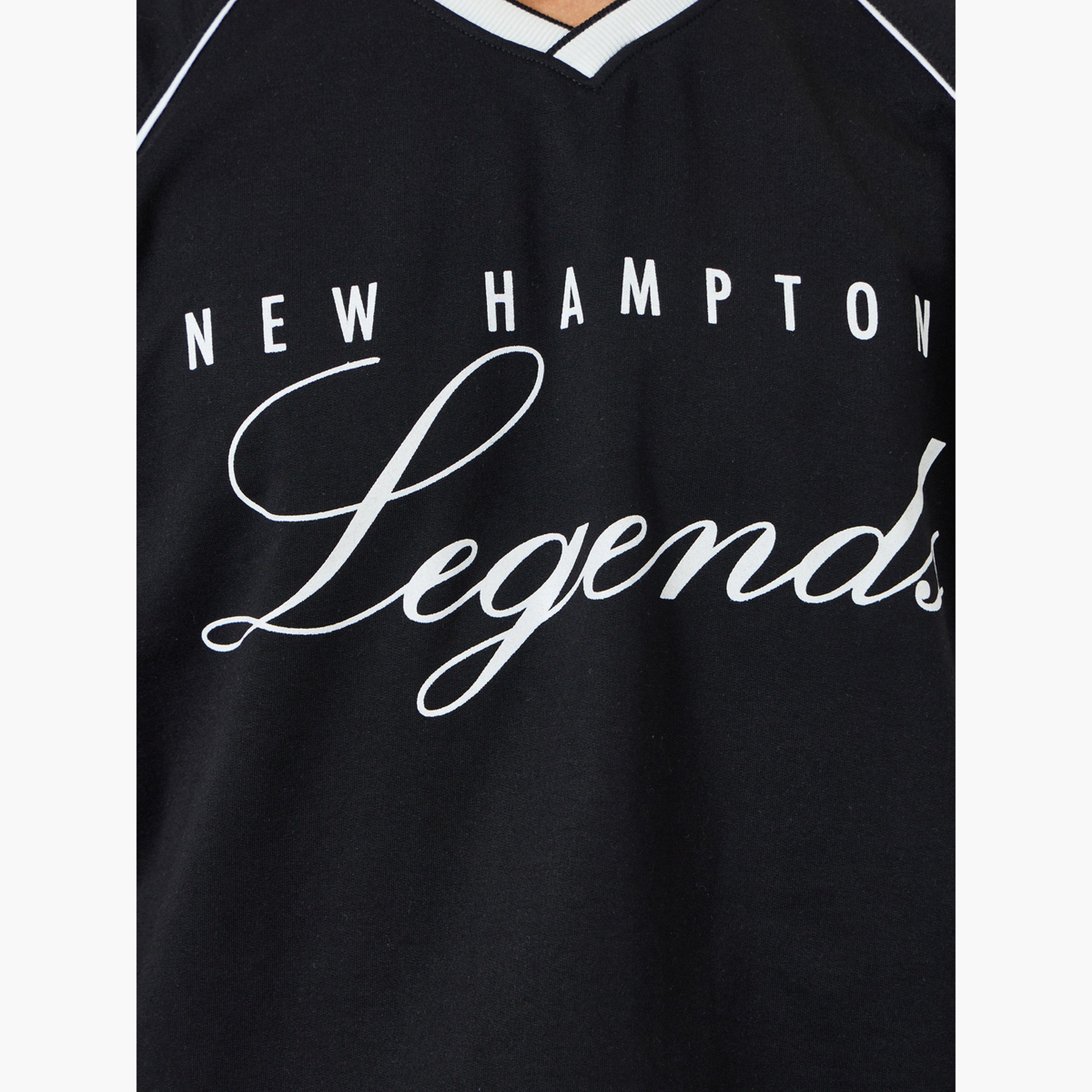 Styli Men Black Slogan Print Raglan Sleeve Sweatshirt-men-winterwear-hoodiesandsweatshirts-image-4