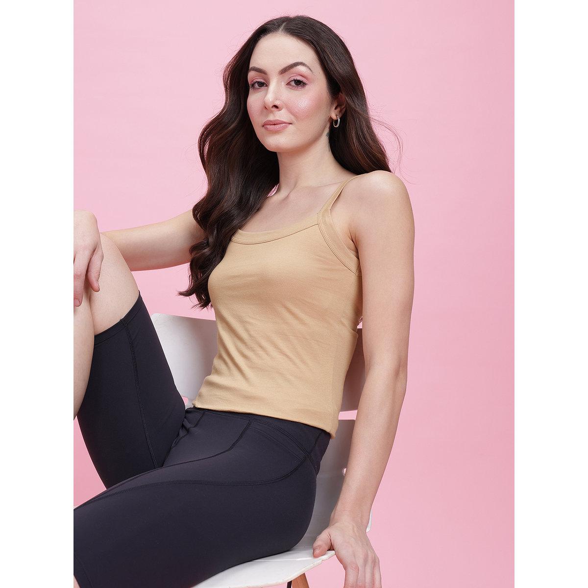 Leading Lady Pack of 2 - Solid Non Padded Cotton Camisole-women-clothing-lingerie-camisoles-image-7