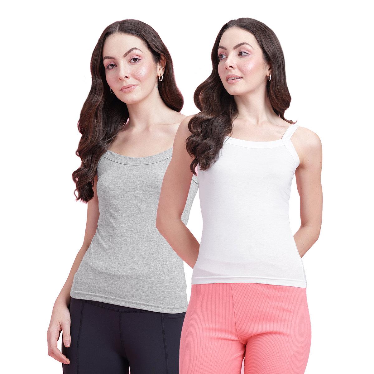 مجموعة من 2 - بلوزة كامي سادة-women-clothing-lingerie-camisoles-image-1