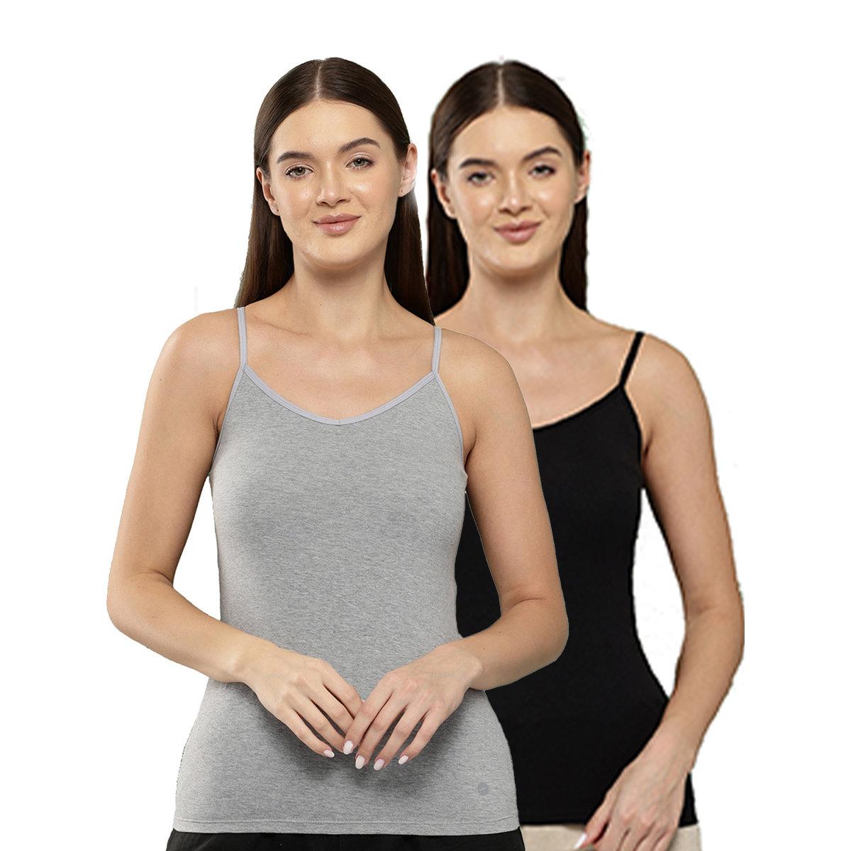 Leading Lady Pack of 2 - Solid Cotton Camisole-women-clothing-lingerie-camisoles-image-1