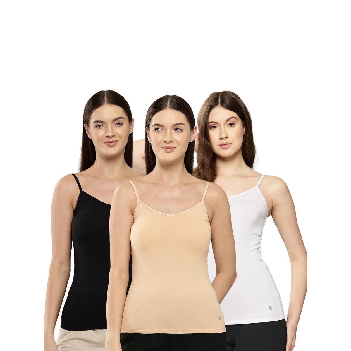 Leading Lady Pack of 3 - Solid Cotton Camisole-women-clothing-lingerie-camisoles-image-1