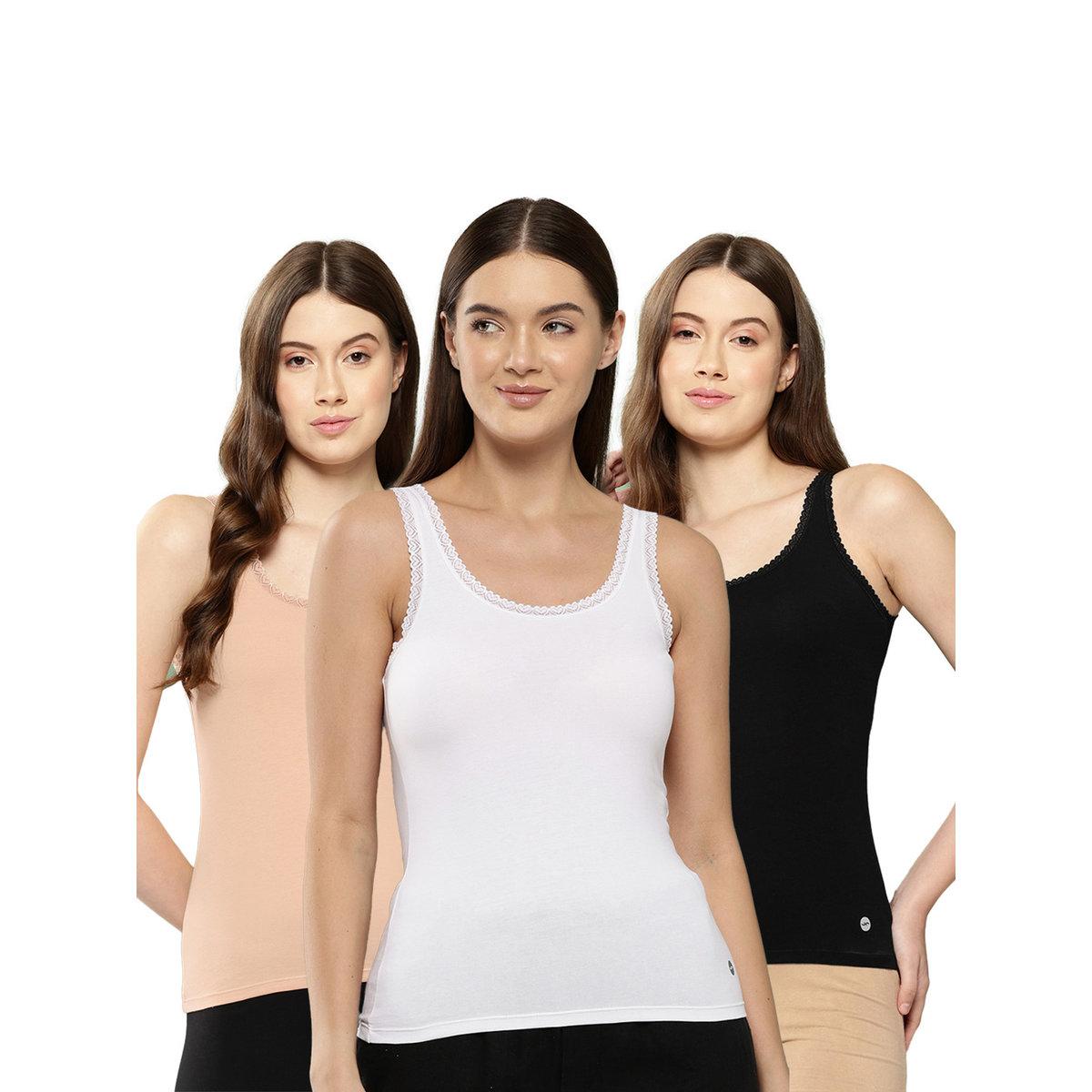 مجموعة من 3 - بلوزة كامي بتفاصيل دانتيل-women-clothing-lingerie-camisoles-image-1