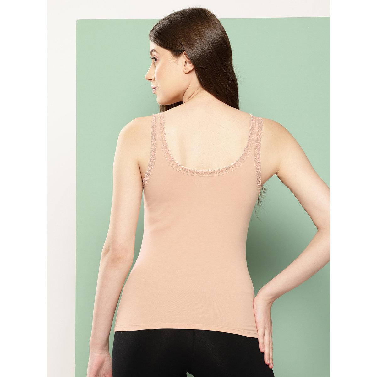 Leading Lady Pack of 3 - Cotton Lace Insert Camisole-women-clothing-lingerie-camisoles-image-2