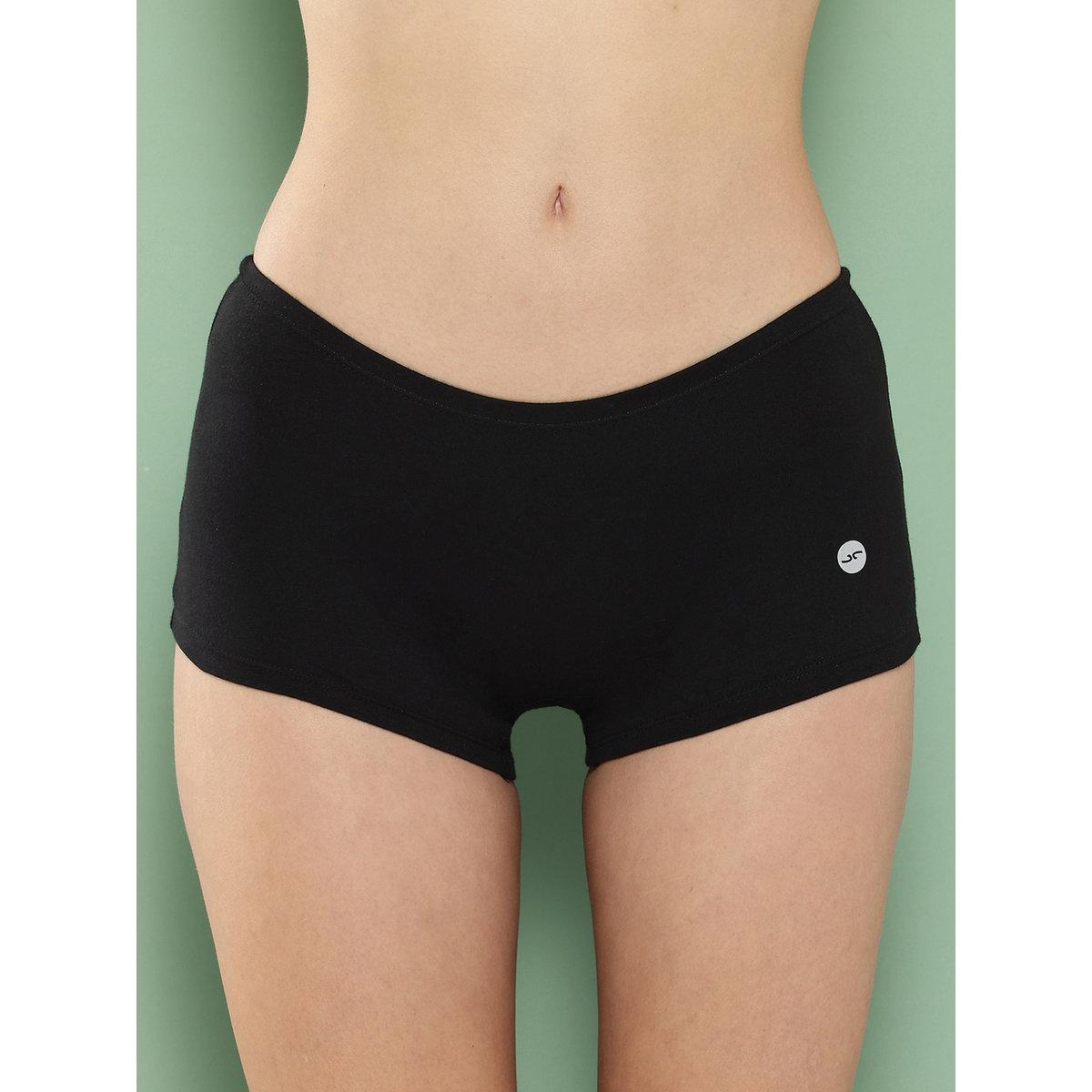 Leading Lady Pack of 2  - Solid Cotton Boyshorts-women-clothing-lingerie-panties-image-2