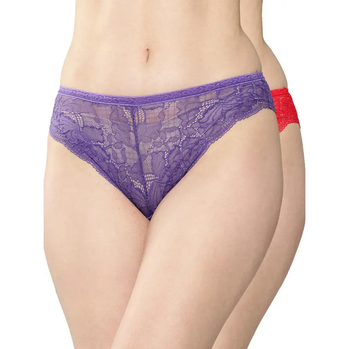 Leading Lady Pack of 2 - Full Lace Bikini-women-clothing-lingerie-panties-image-1
