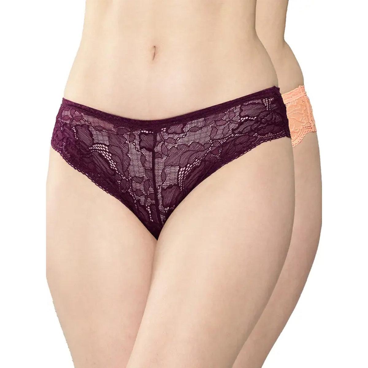 Leading Lady Pack of 2 - Full Lace Bikini-women-clothing-lingerie-panties-image-1
