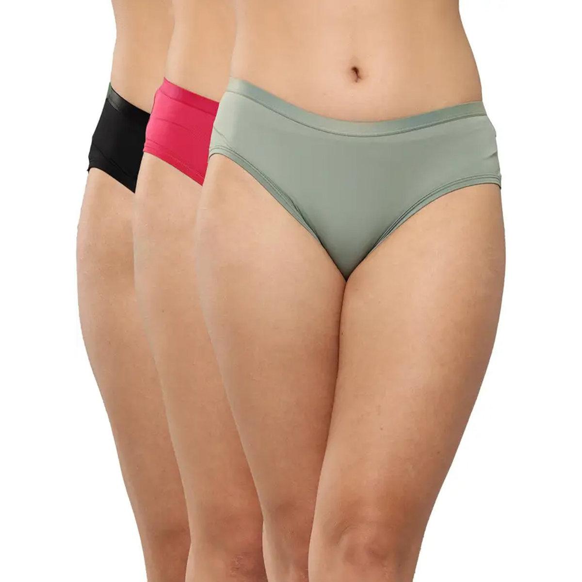 Leading Lady Pack of 3 - Solid Hipster Briefs-women-clothing-lingerie-panties-image-1