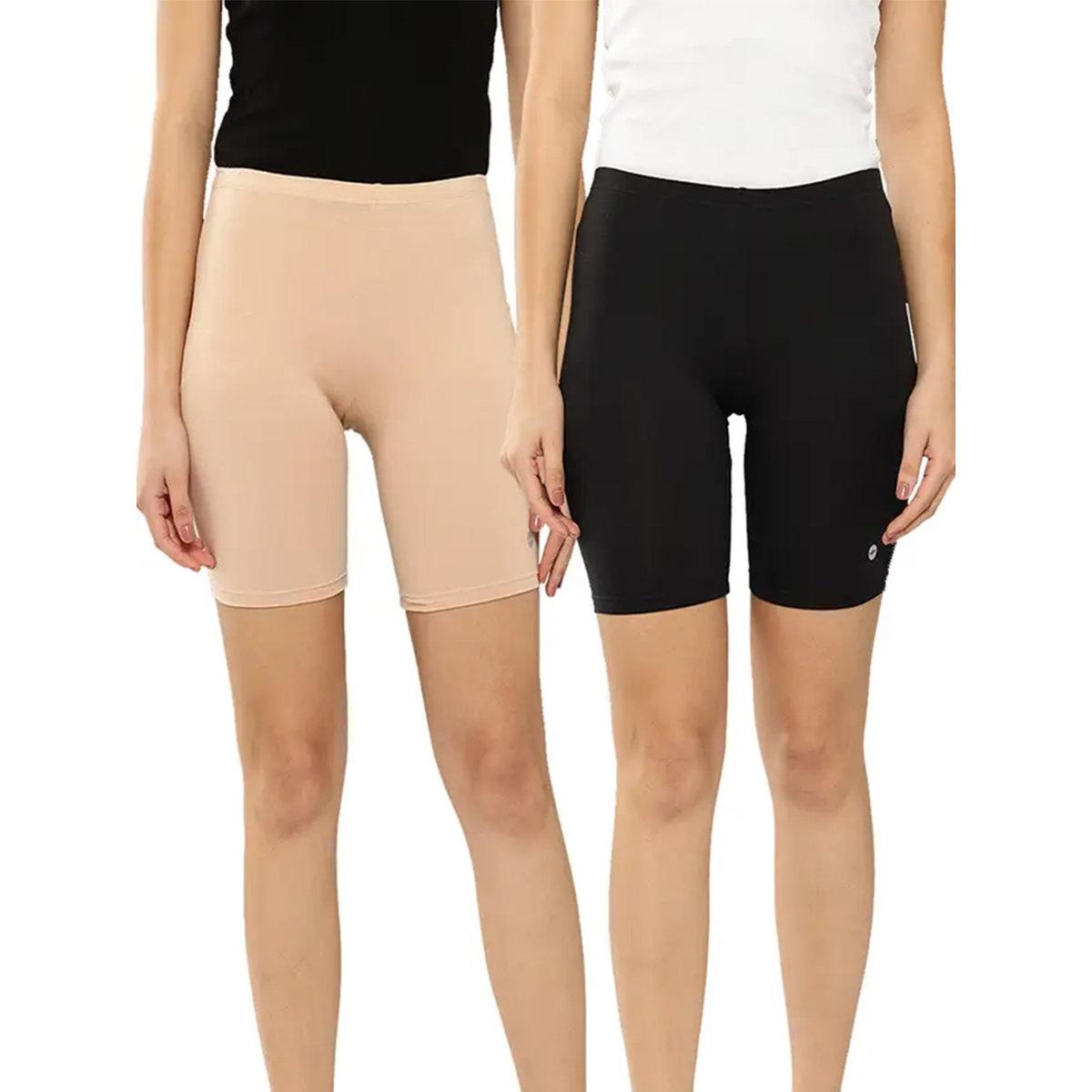 Leading Lady Pack of 2 - Solid Cotton Blend Shorts-women-clothing-lingerie-panties-image-1