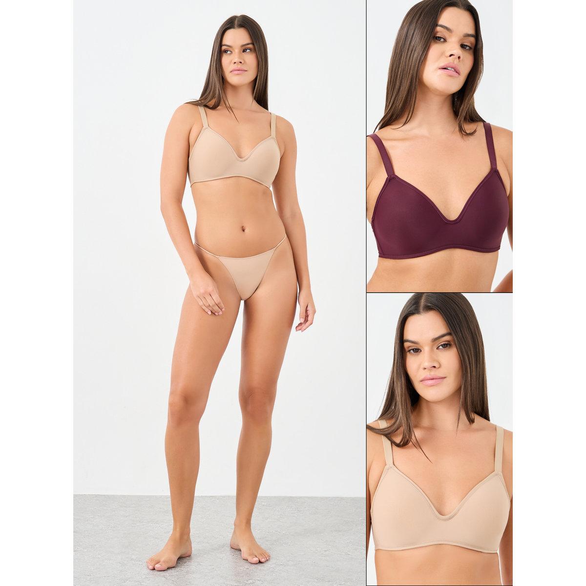 Styli Pack of 2 - Molded Cup T-Shirt Bra-women-clothing-lingerie-bras-image-1