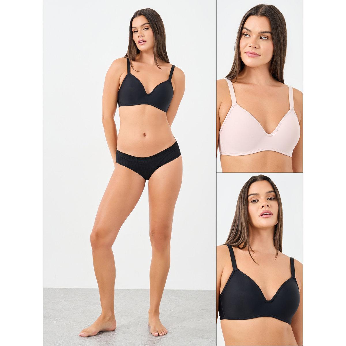 Styli Pack of 2 - Molded Cup T-Shirt Bra-women-clothing-lingerie-bras-image-1